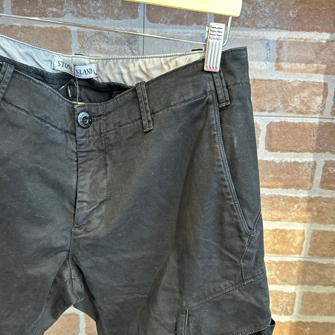 PANTALONE CARGO NERO DA UOMO