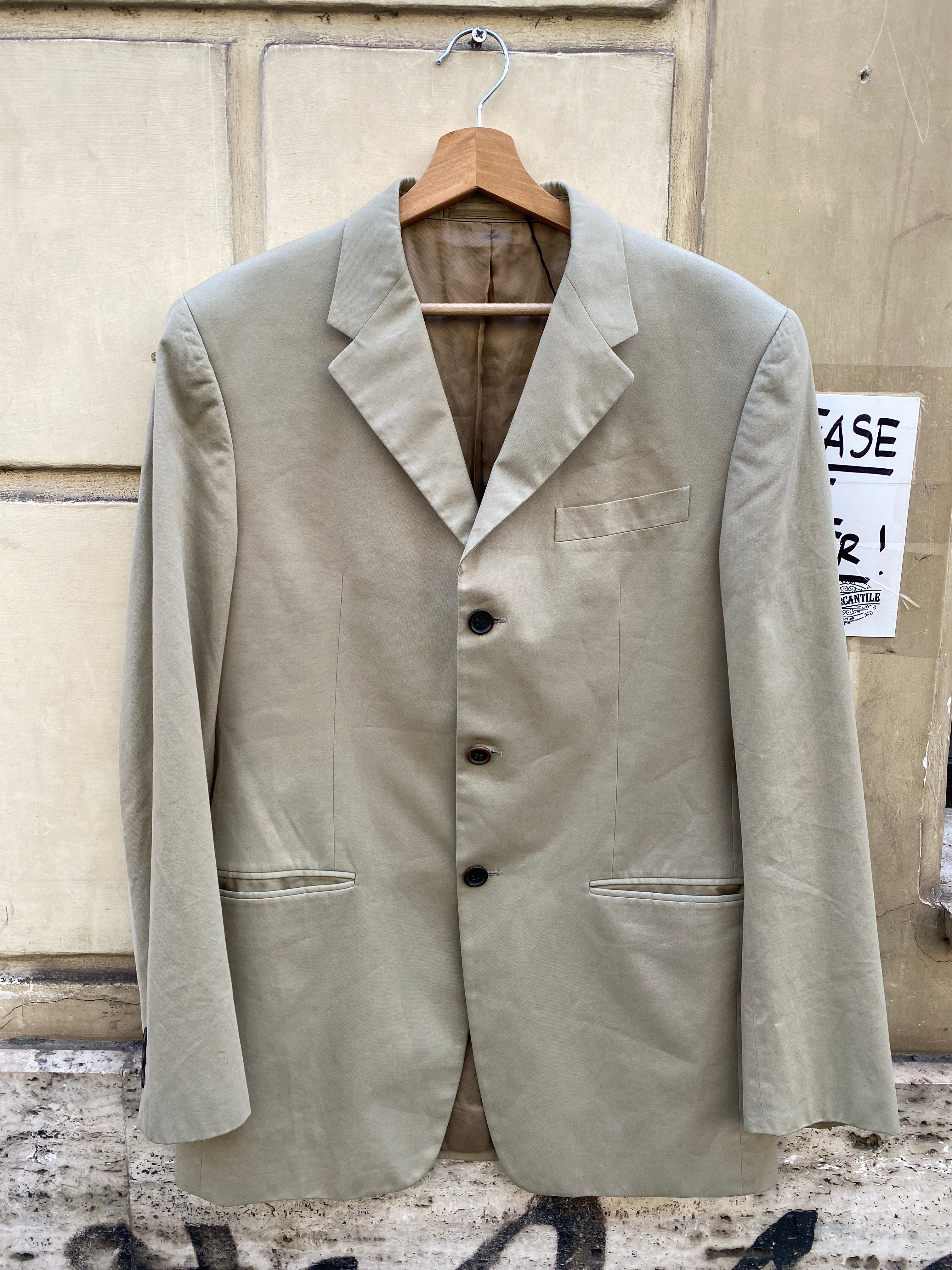 GIACCA BEIGE TRE BOTTONI DA UOMO