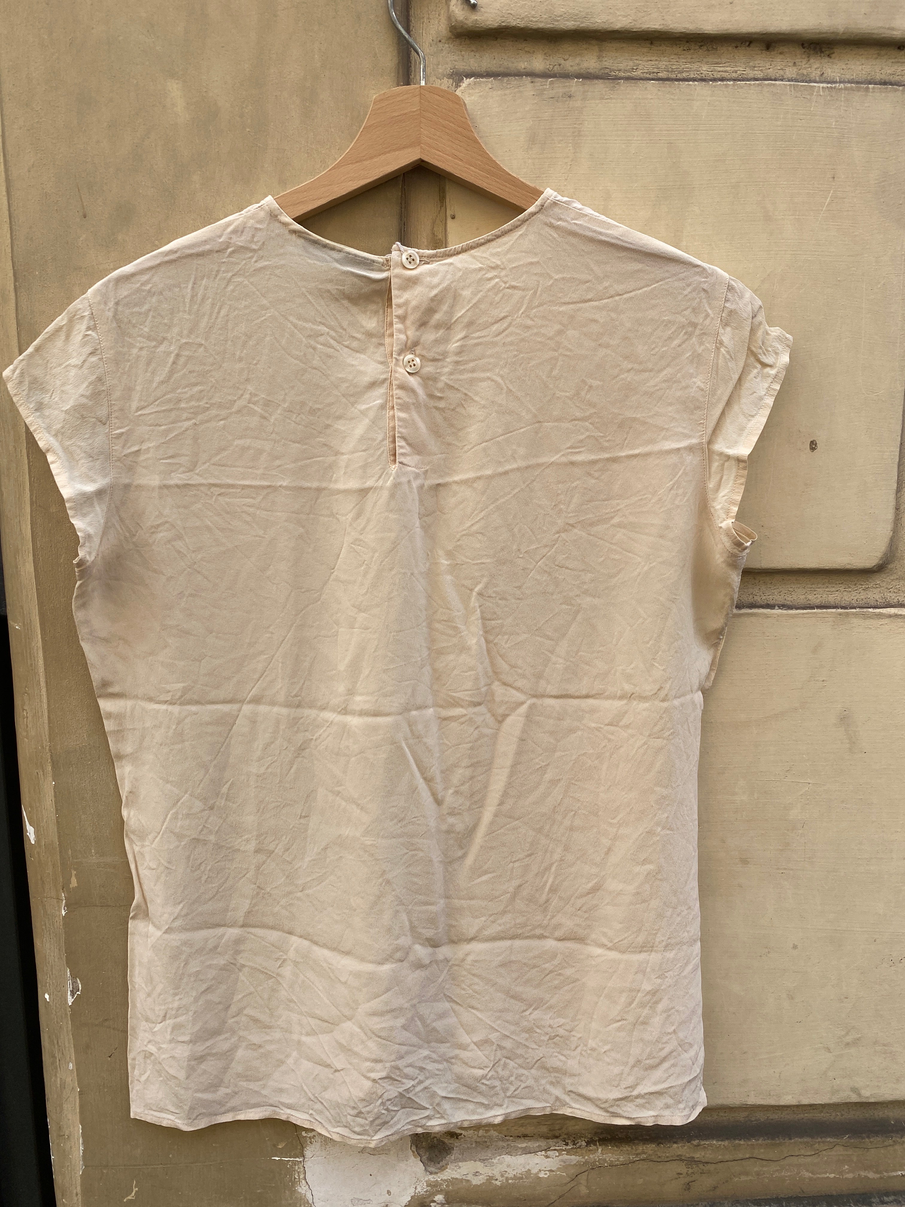 BLUSA SMANICATA IN SETA DA DONNA