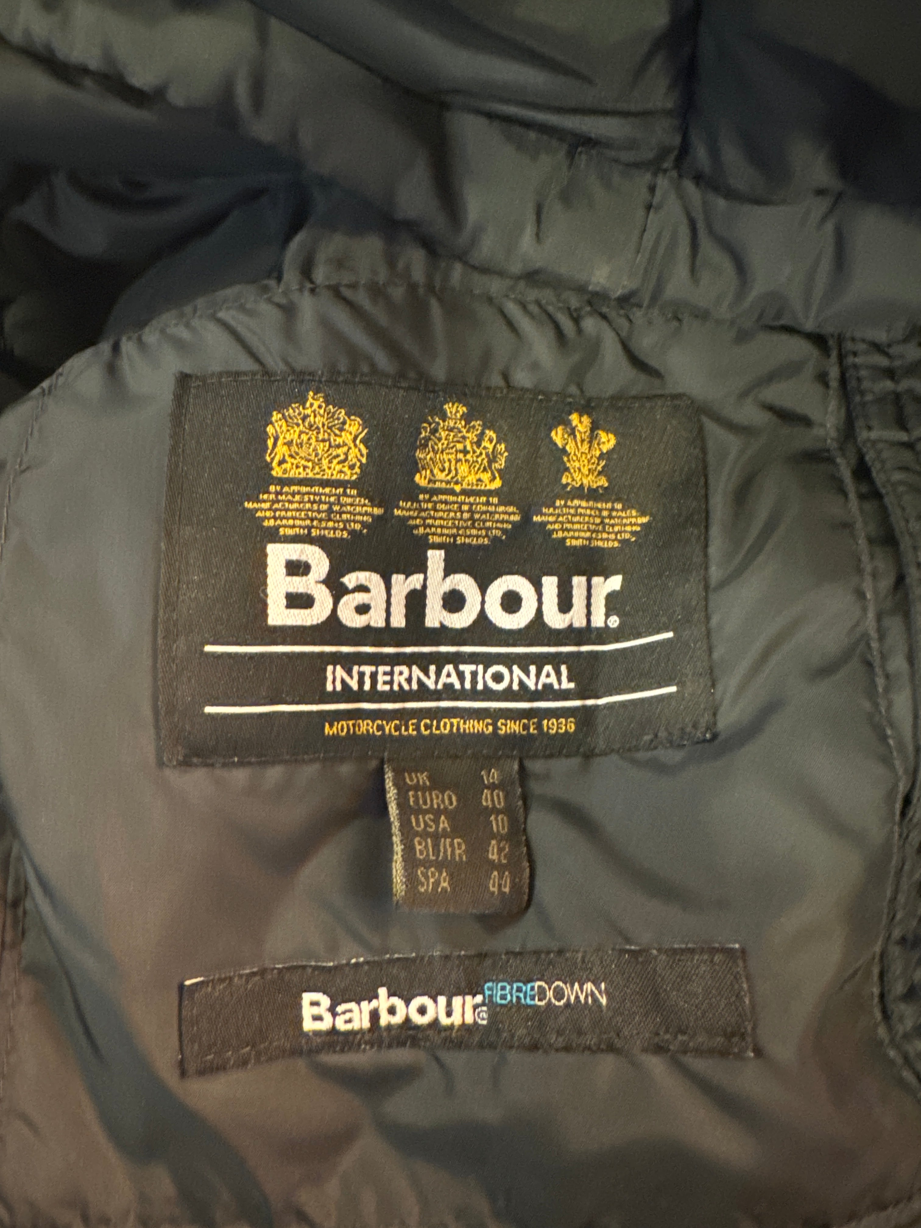 PIUMINO BARBOUR DA DONNA NERO