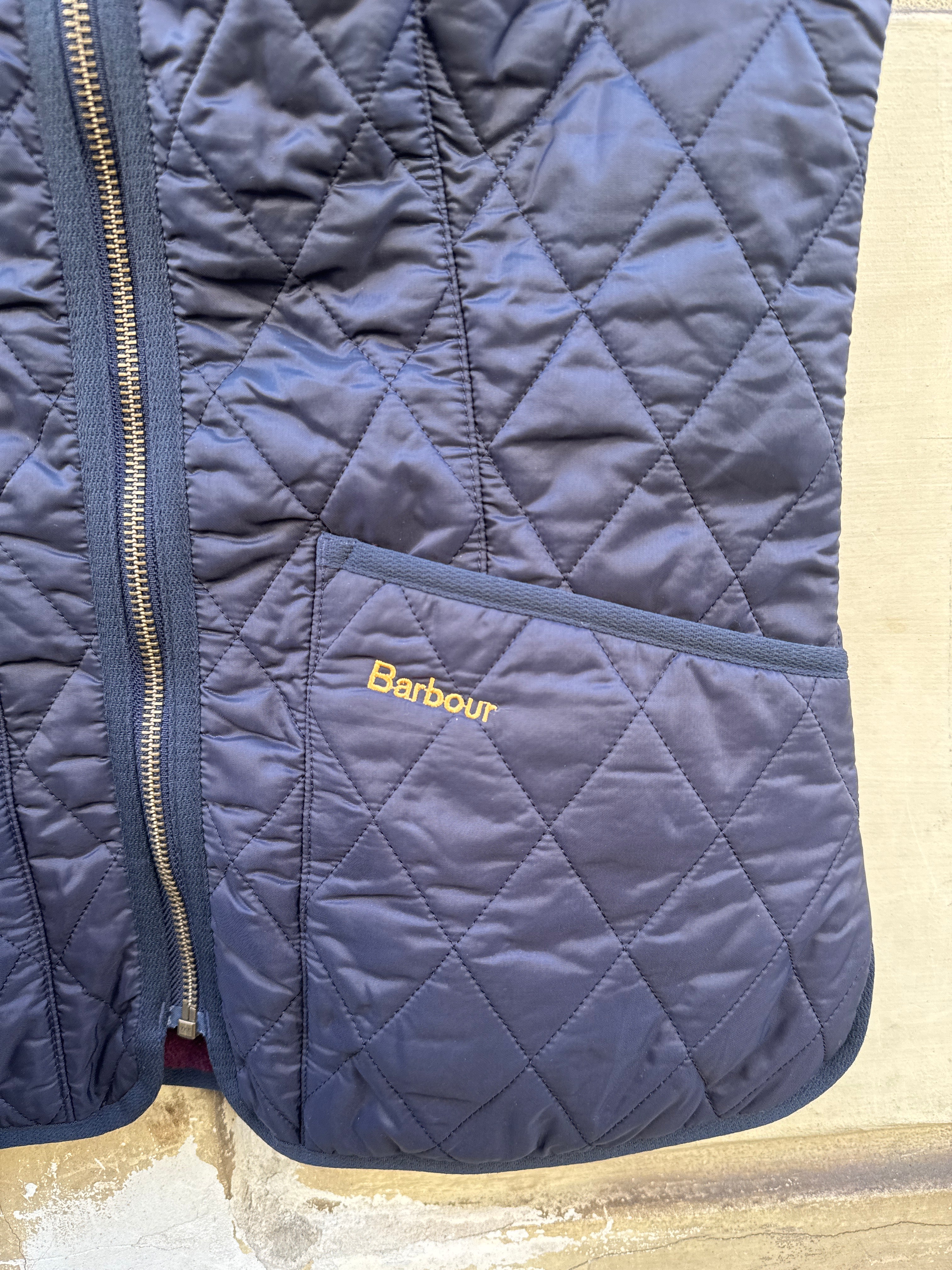 GILET TRAPUNTATO BLU DA DONNA