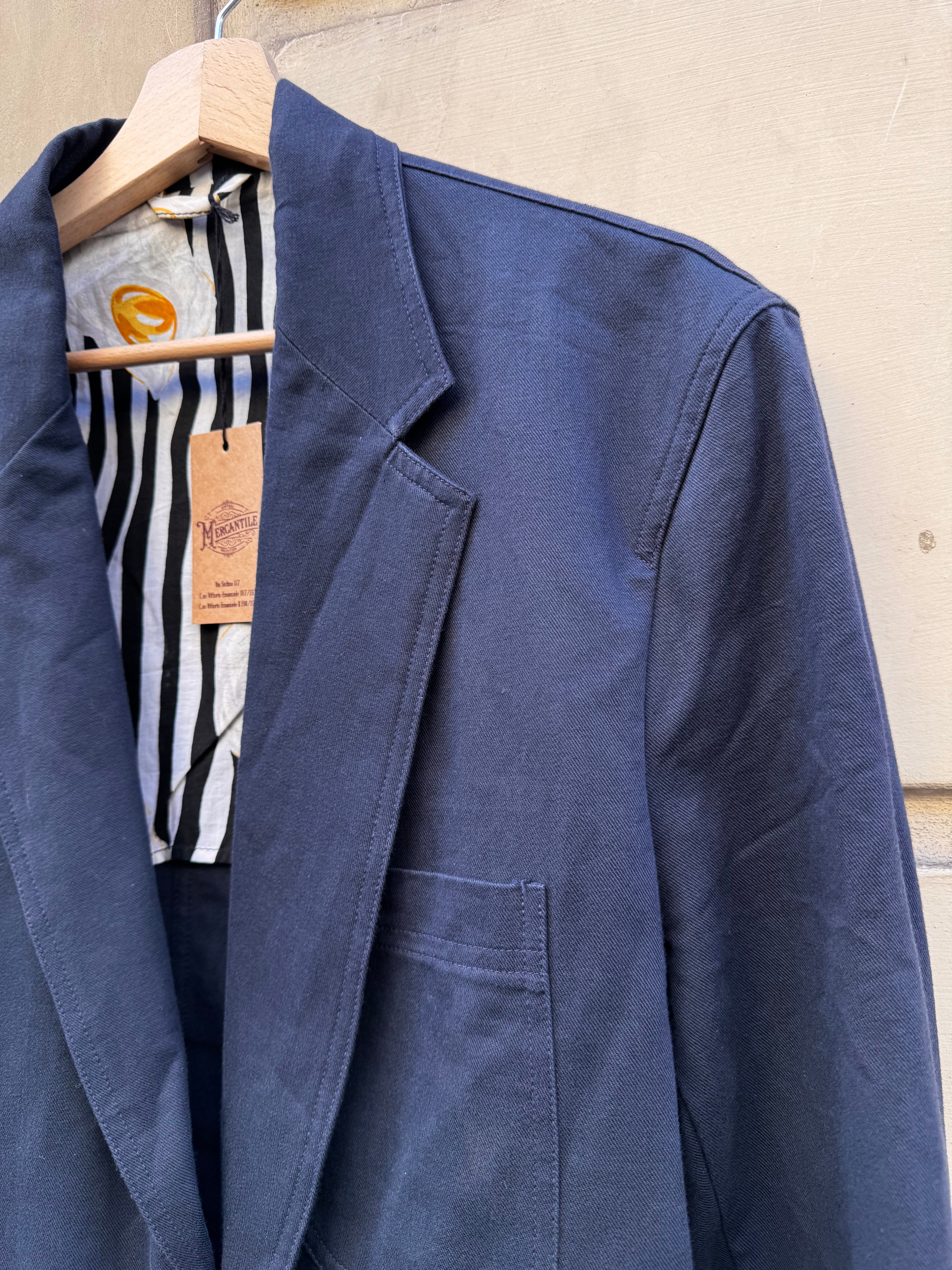 BLAZER SLIM BLU DA UOMO