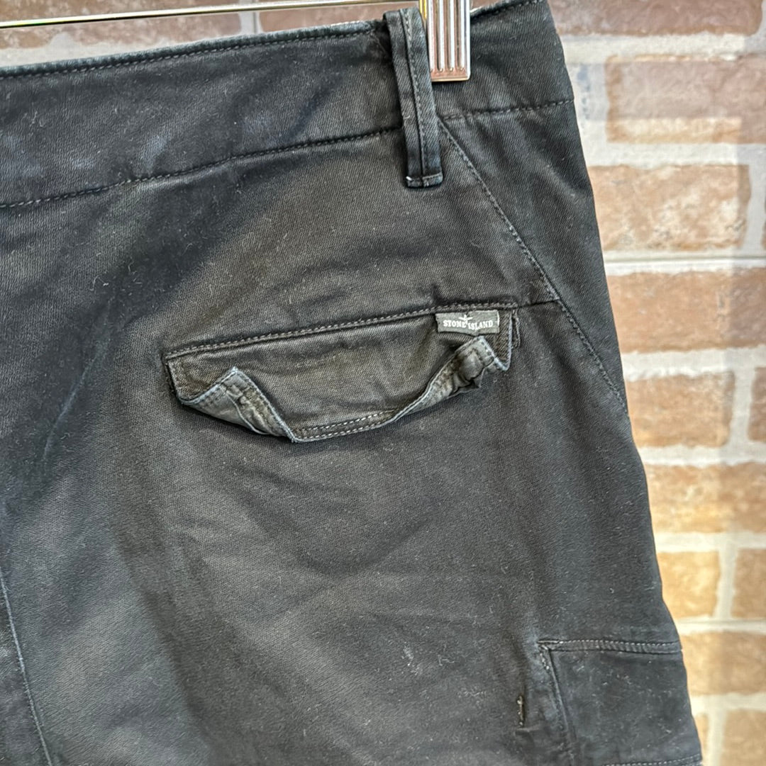 PANTALONE CARGO NERO DA UOMO