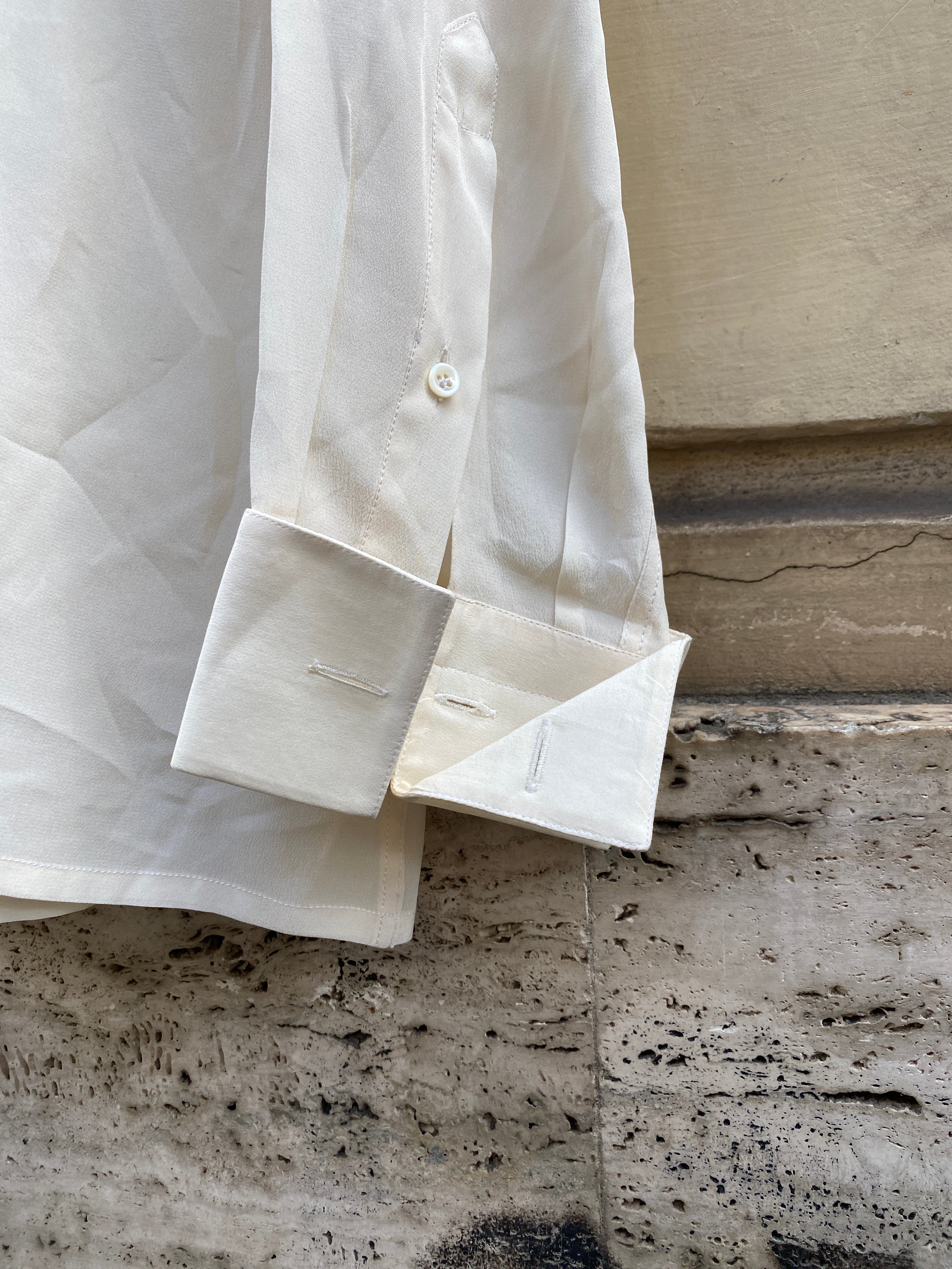 CAMICIA IN SETA CON POLSINI DA DONNA