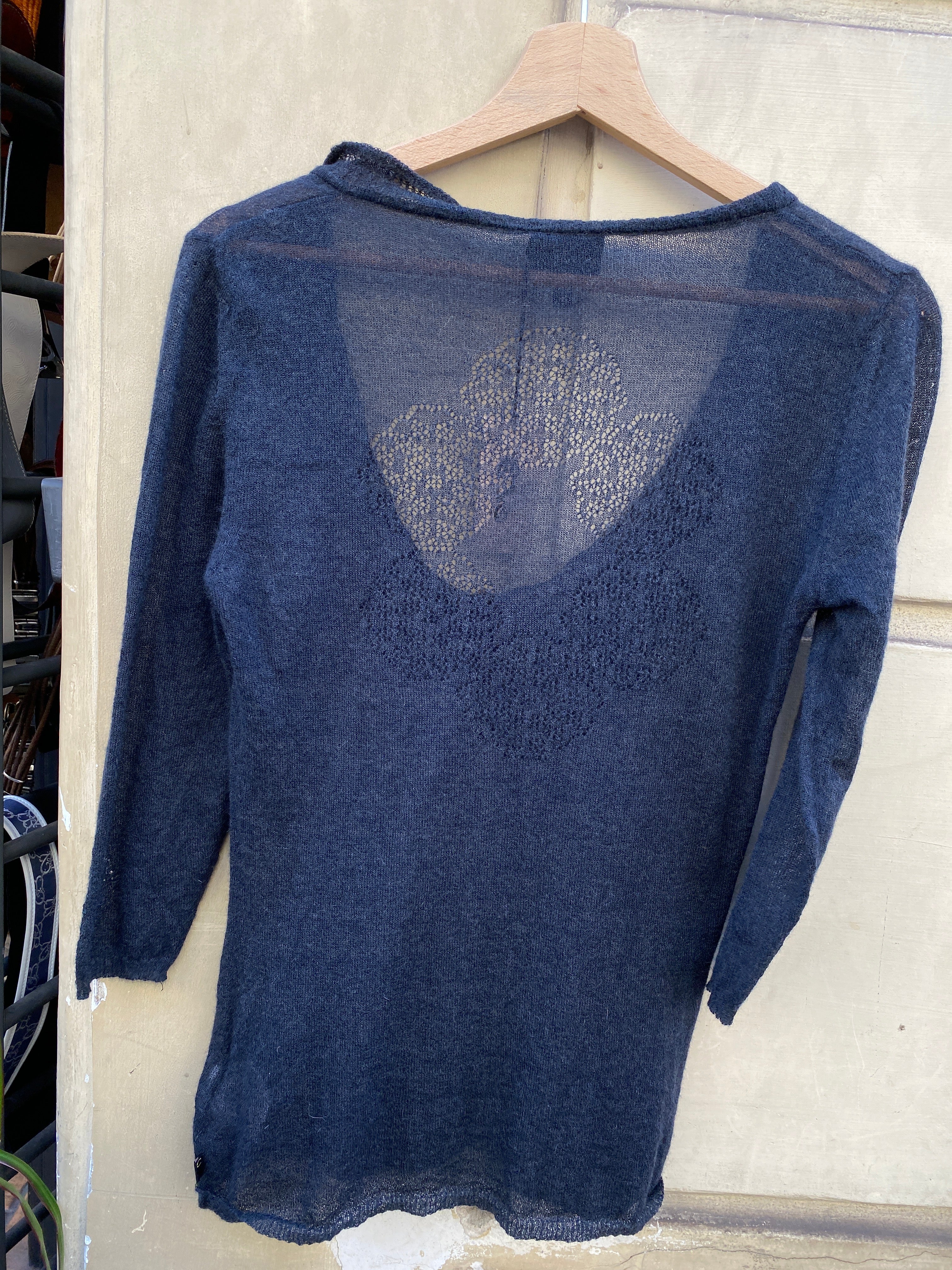 MAGLIA GRIGIA CON ROUCHES DA DONNA