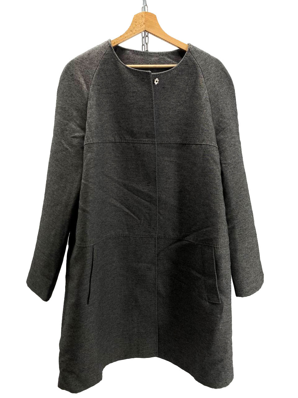 CAPPOTTO GRIGIO MEDIA LUNGHEZZA  DA DONNA