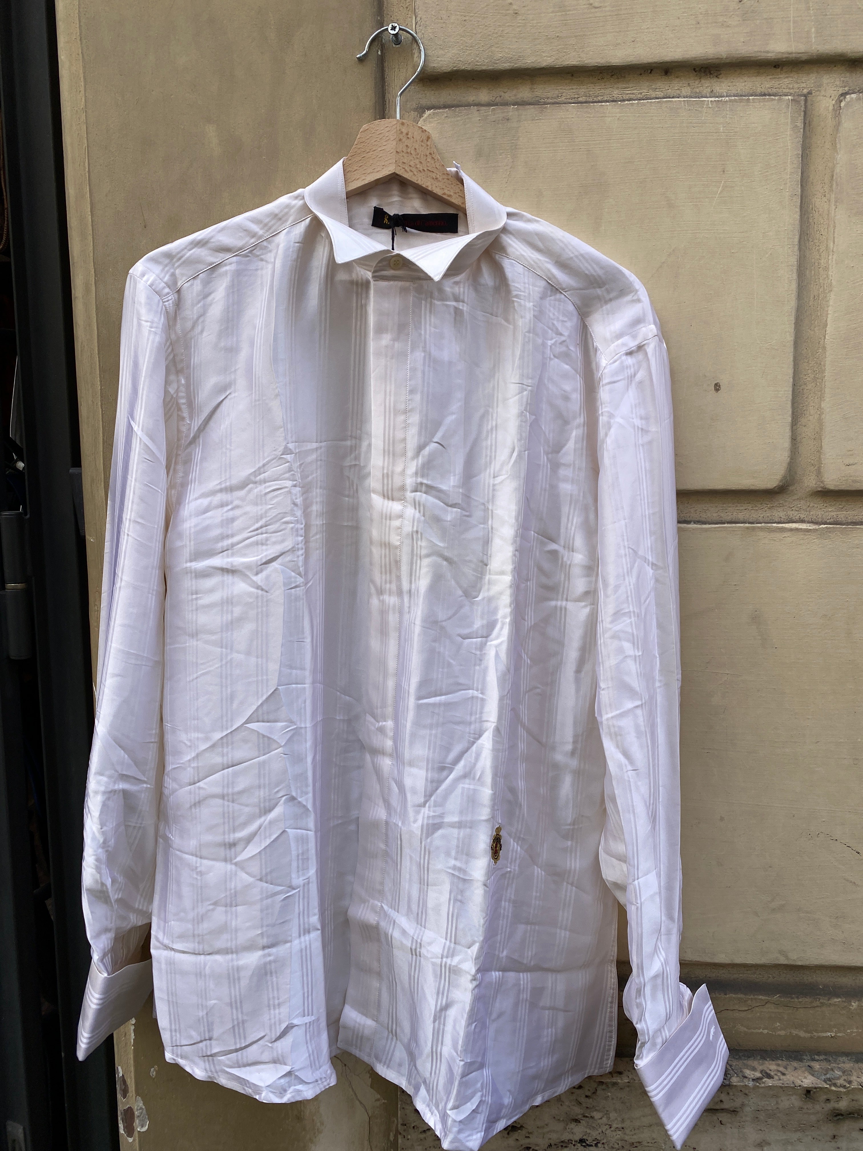 CAMICIA IN SETA A RIGHE DA DONNA