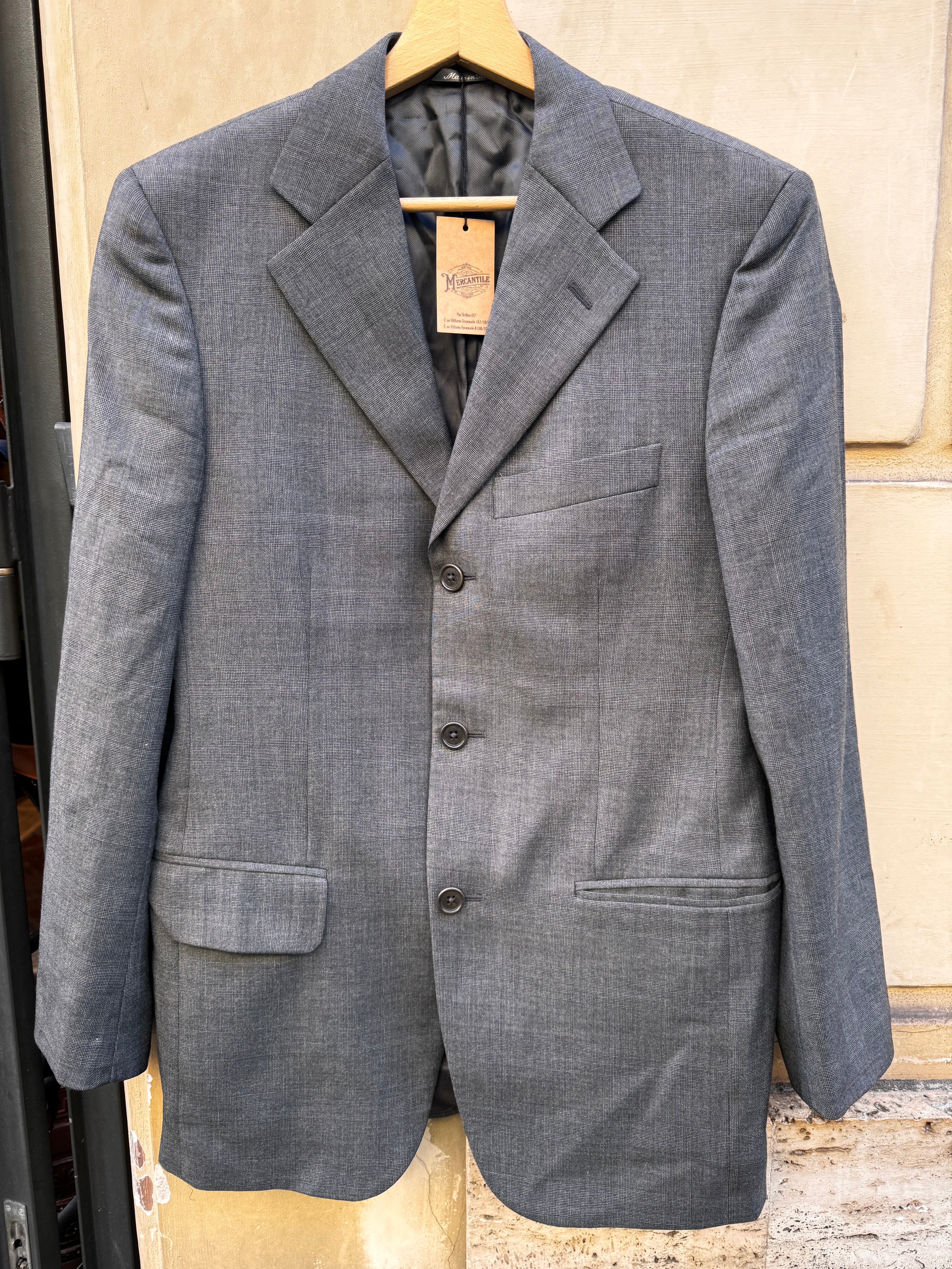 BLAZER GRIGIO SCURO DA UOMO