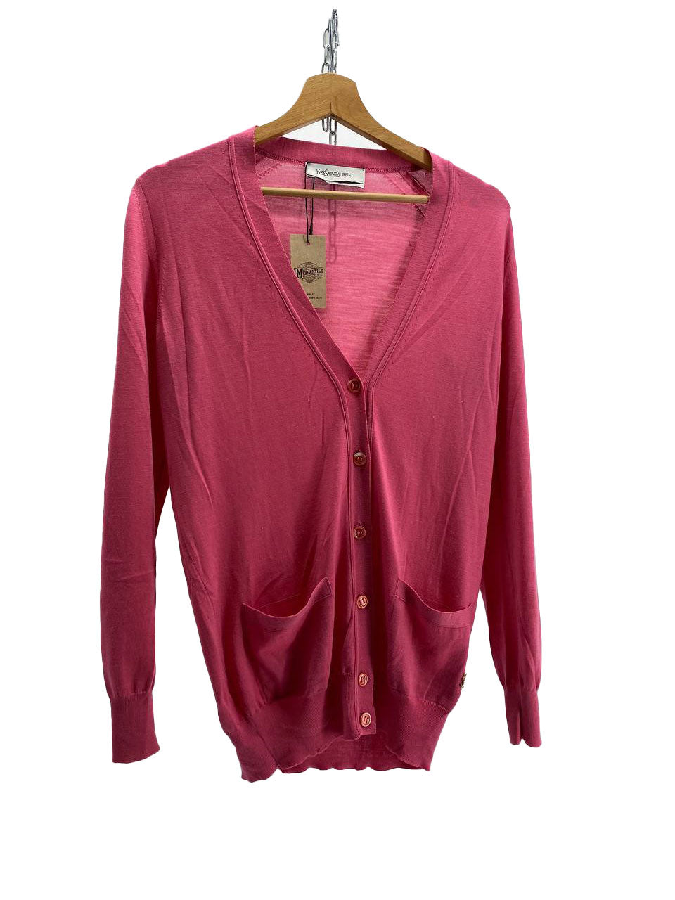 CARDIGAN ROSA MANICHE LUNGHE DA DONNA