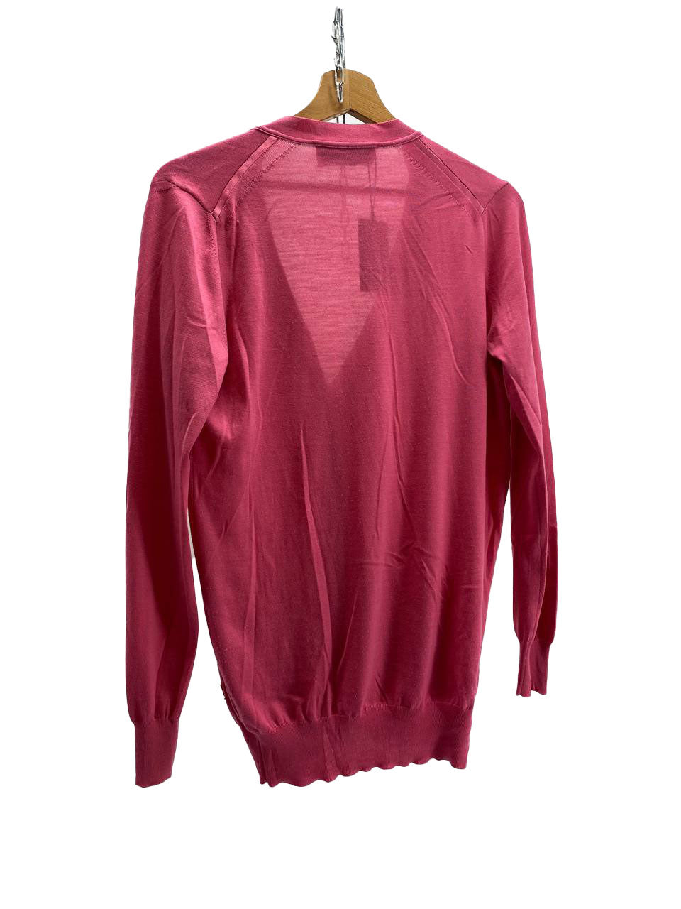 CARDIGAN ROSA MANICHE LUNGHE DA DONNA