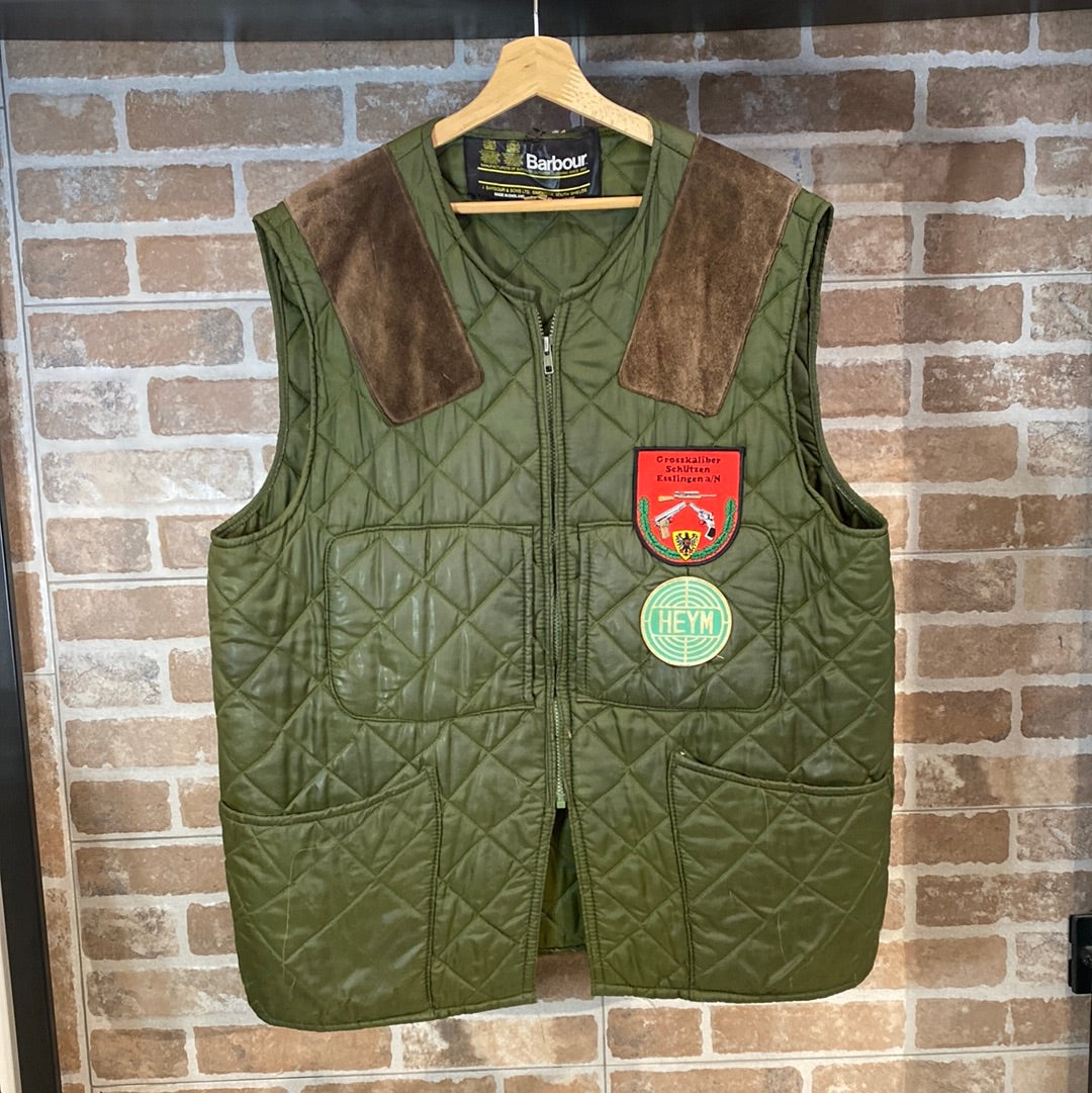 GILET TRAPUNTATO CON PATCH DA UOMO