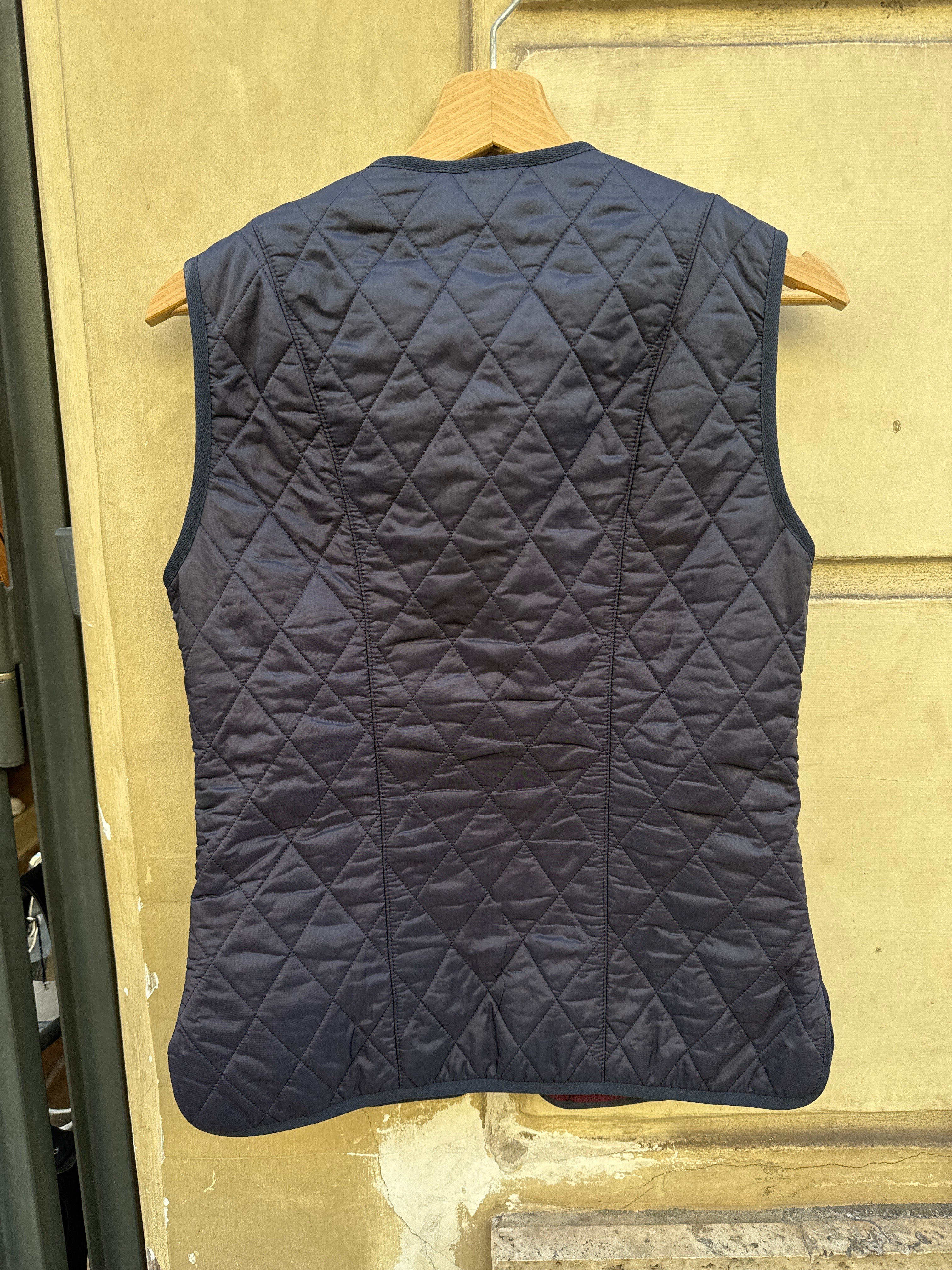 GILET TRAPUNTATO BLU DA DONNA