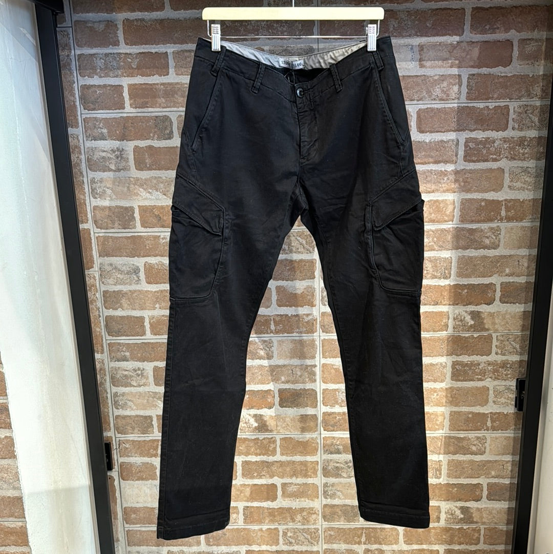 PANTALONE CARGO NERO DA UOMO