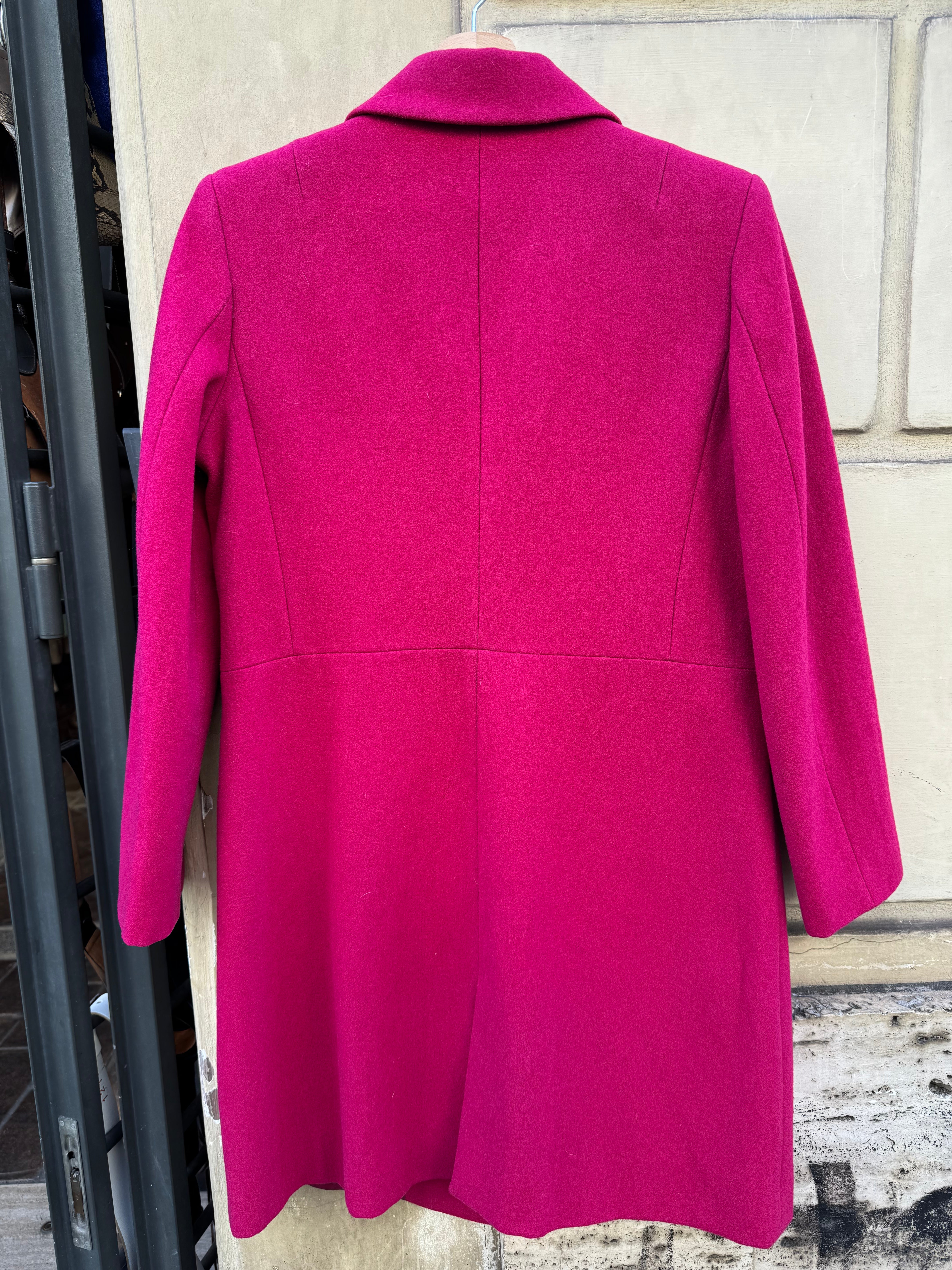 CAPPOTTO MONOPETTO MAGENTA DA DONNA