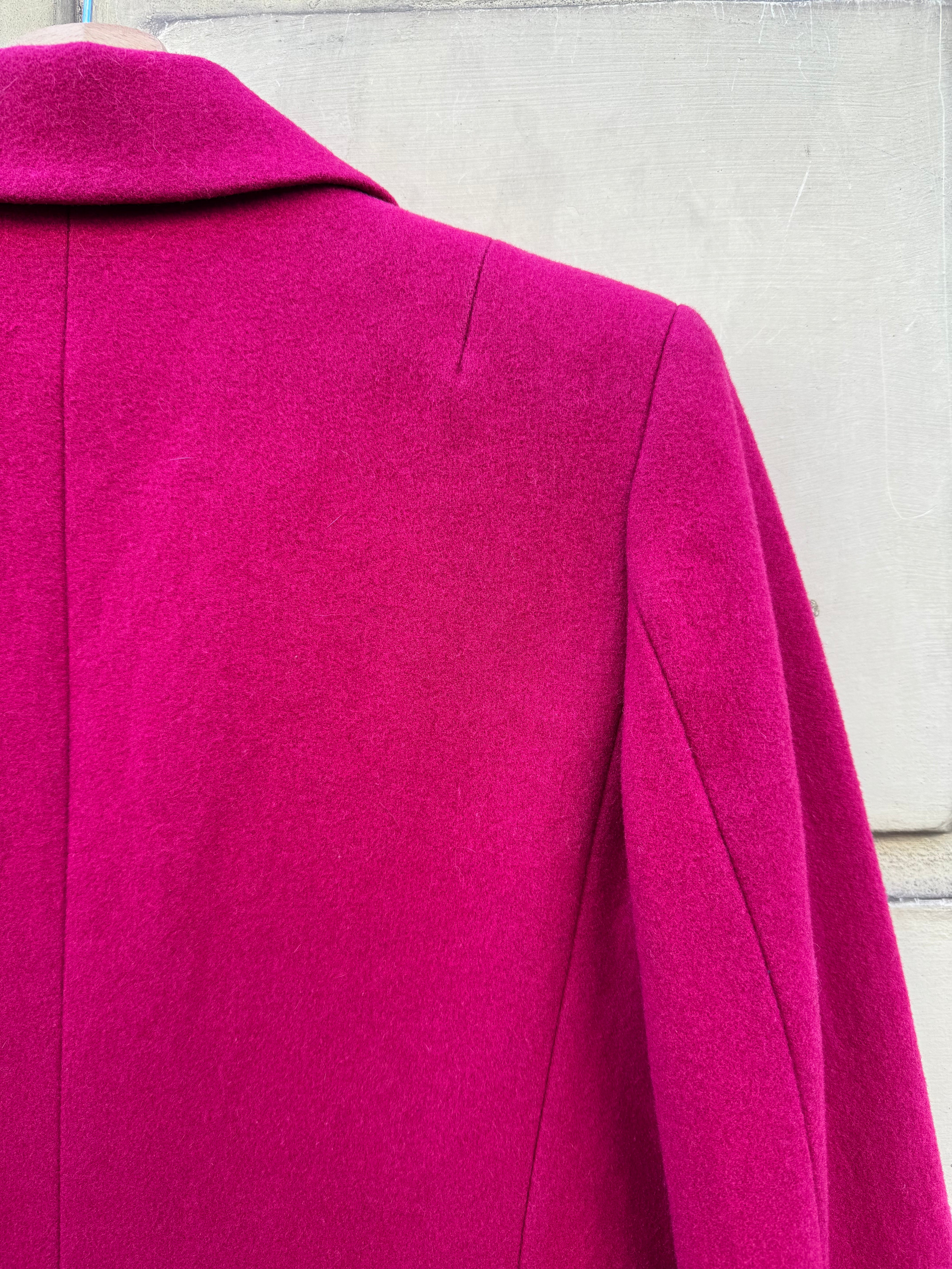 CAPPOTTO MONOPETTO MAGENTA DA DONNA