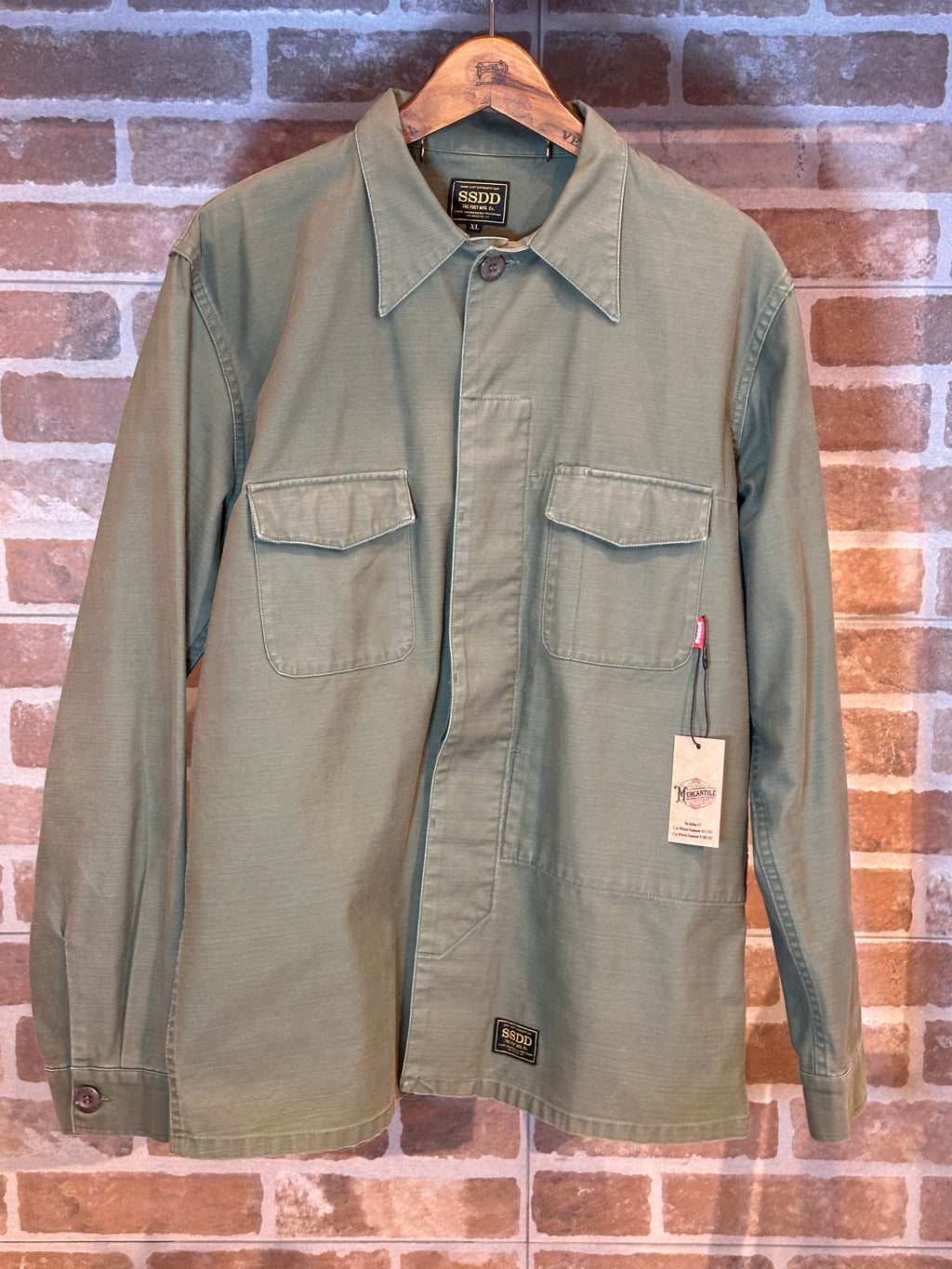 GIACCA CAMICIA VERDE MILITARE DA UOMO