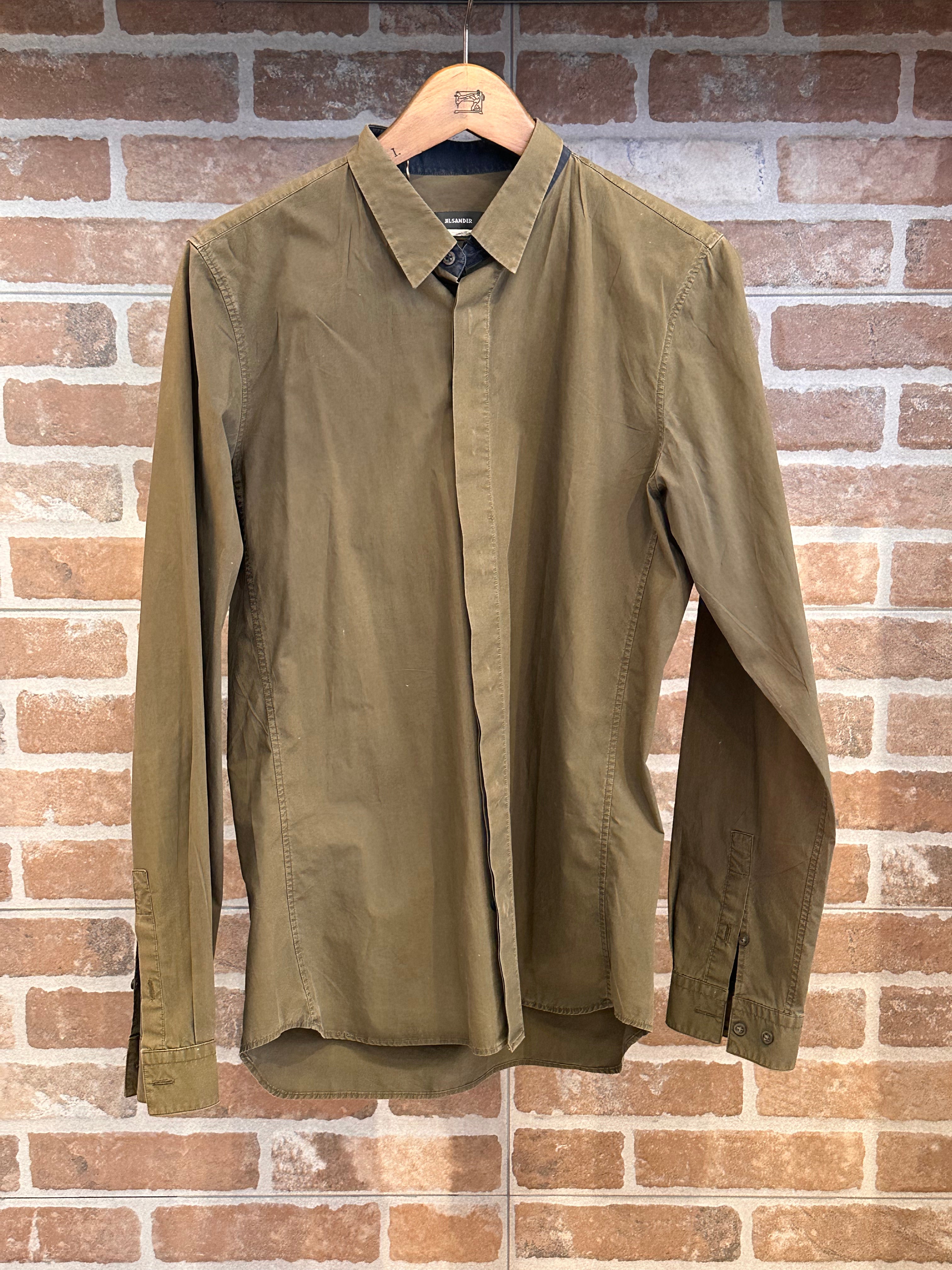 CAMICIA VERDE MILITARE DA UOMO