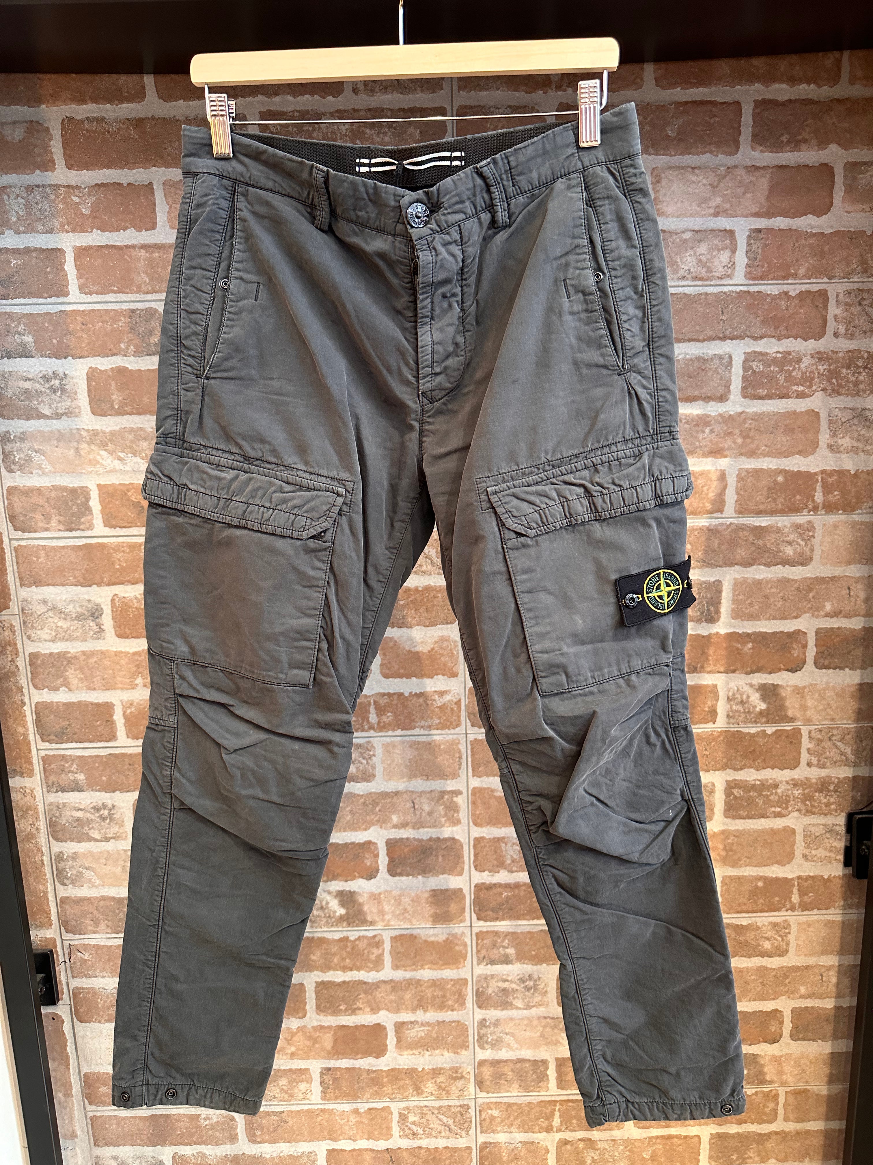 PANTALONE CARGO GRIGIO SCURO DA UOMO