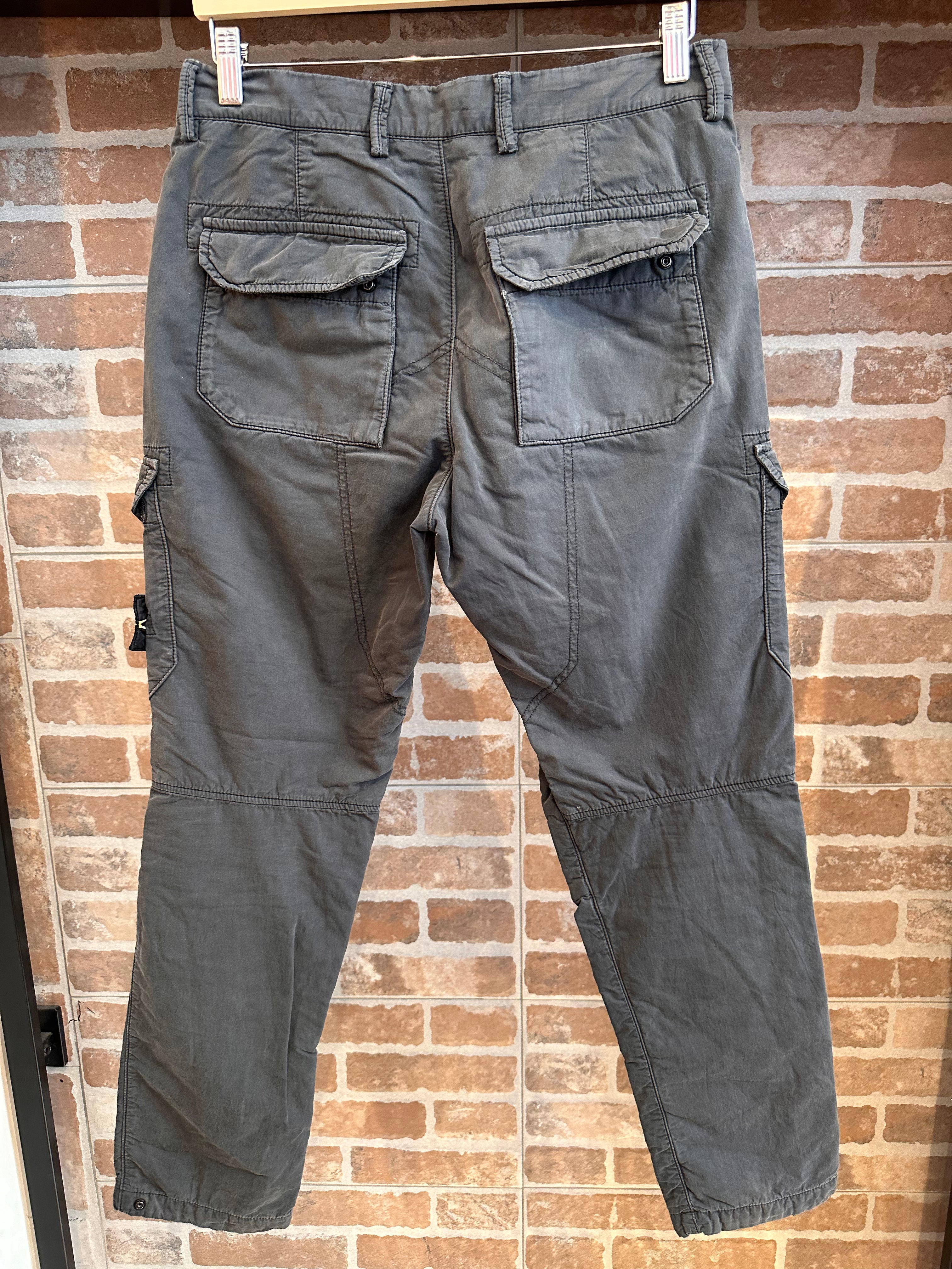 PANTALONE CARGO GRIGIO SCURO DA UOMO