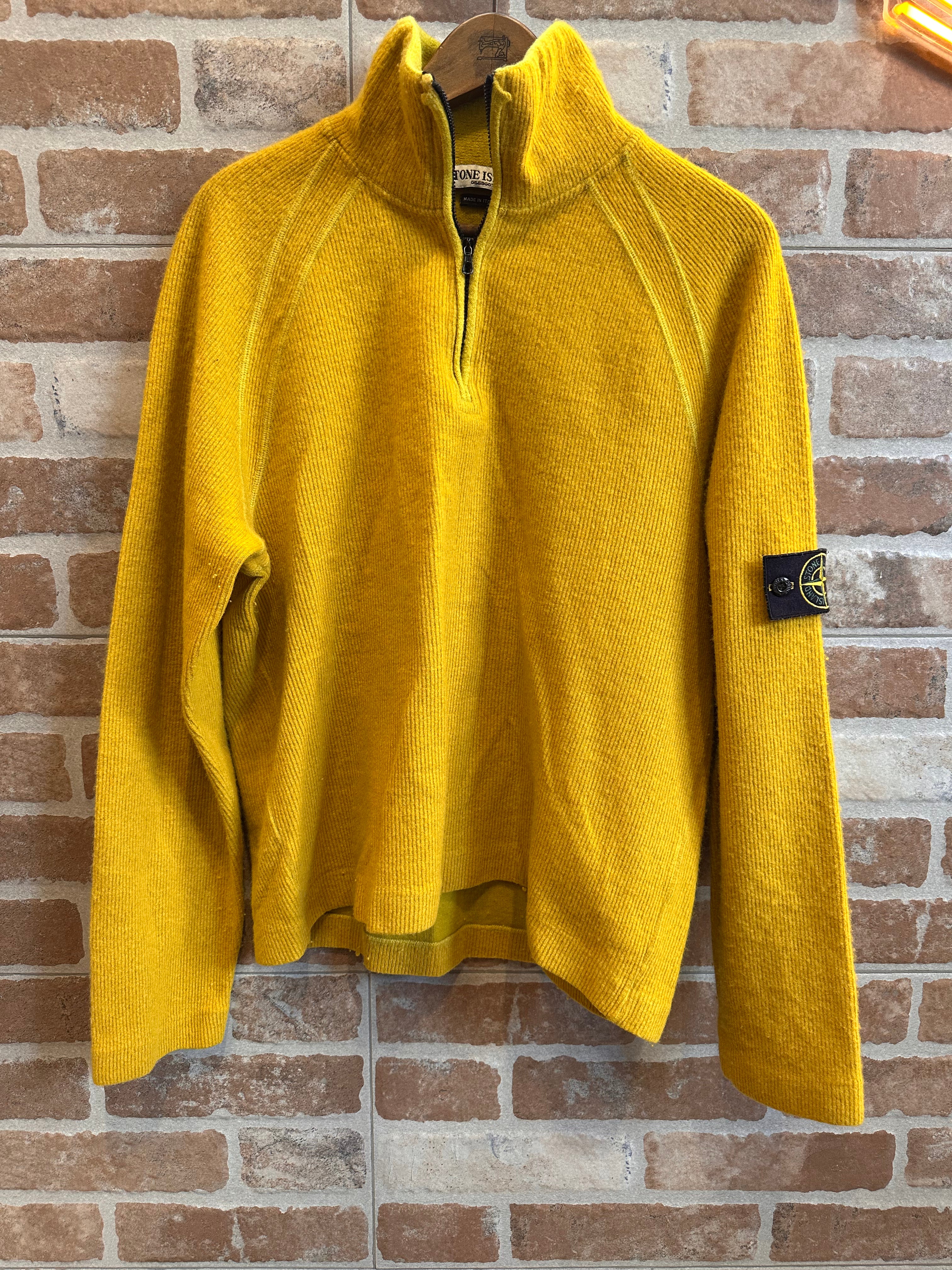 MAGLIONE GIALLO OCRA DA UOMO