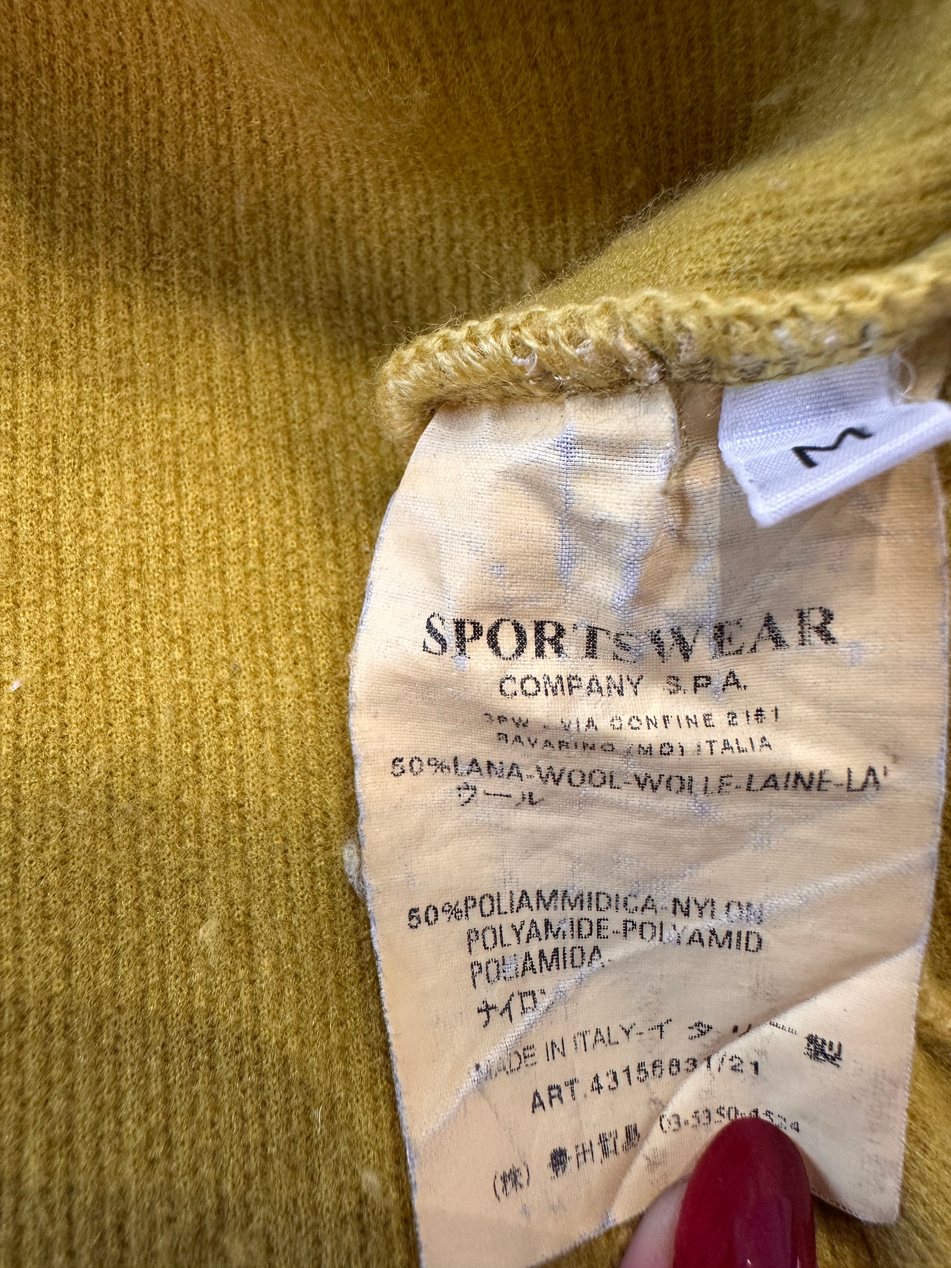 MAGLIONE GIALLO OCRA DA UOMO