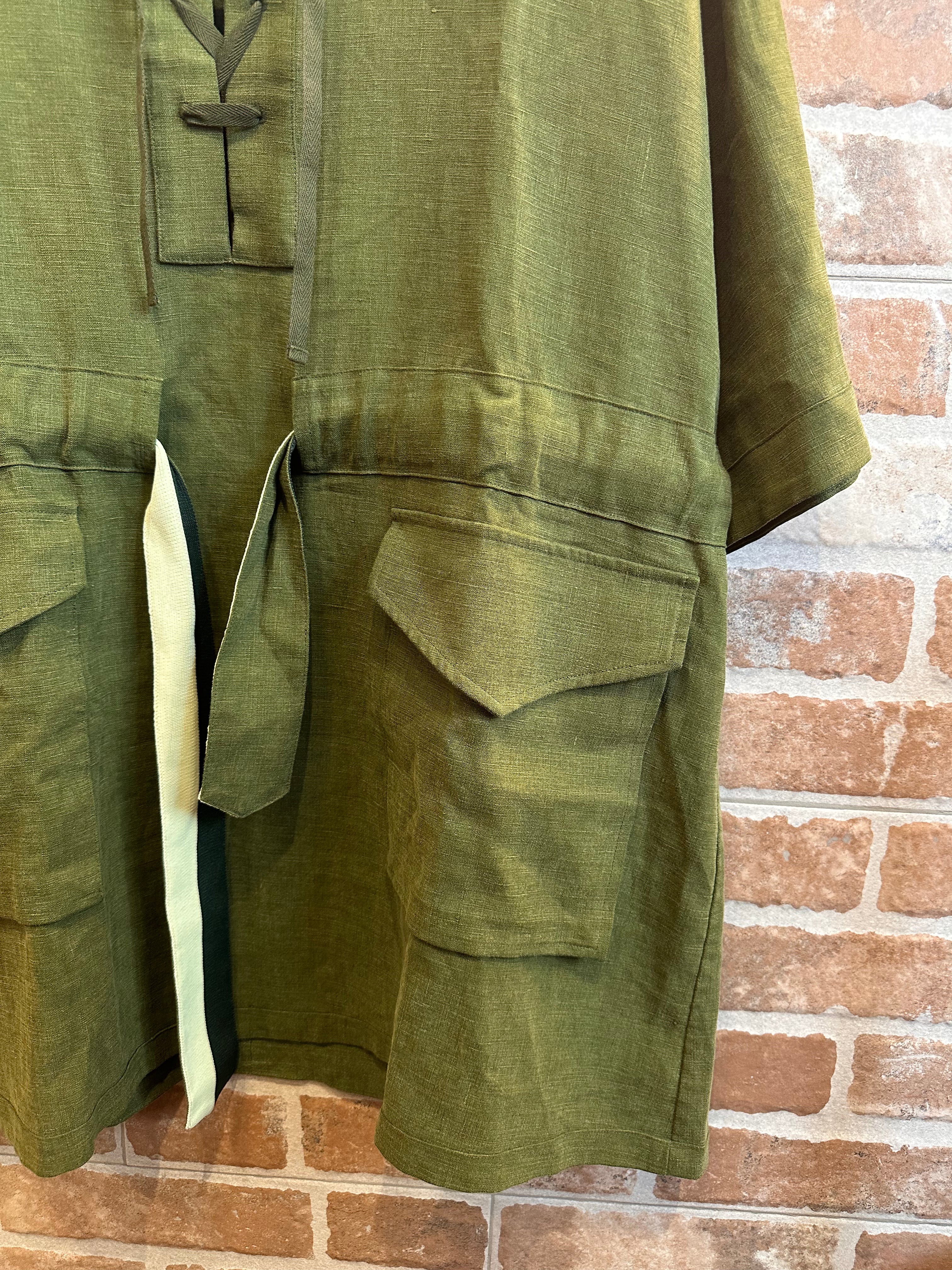 VESTITO VERDE MILITARE DA DONNA