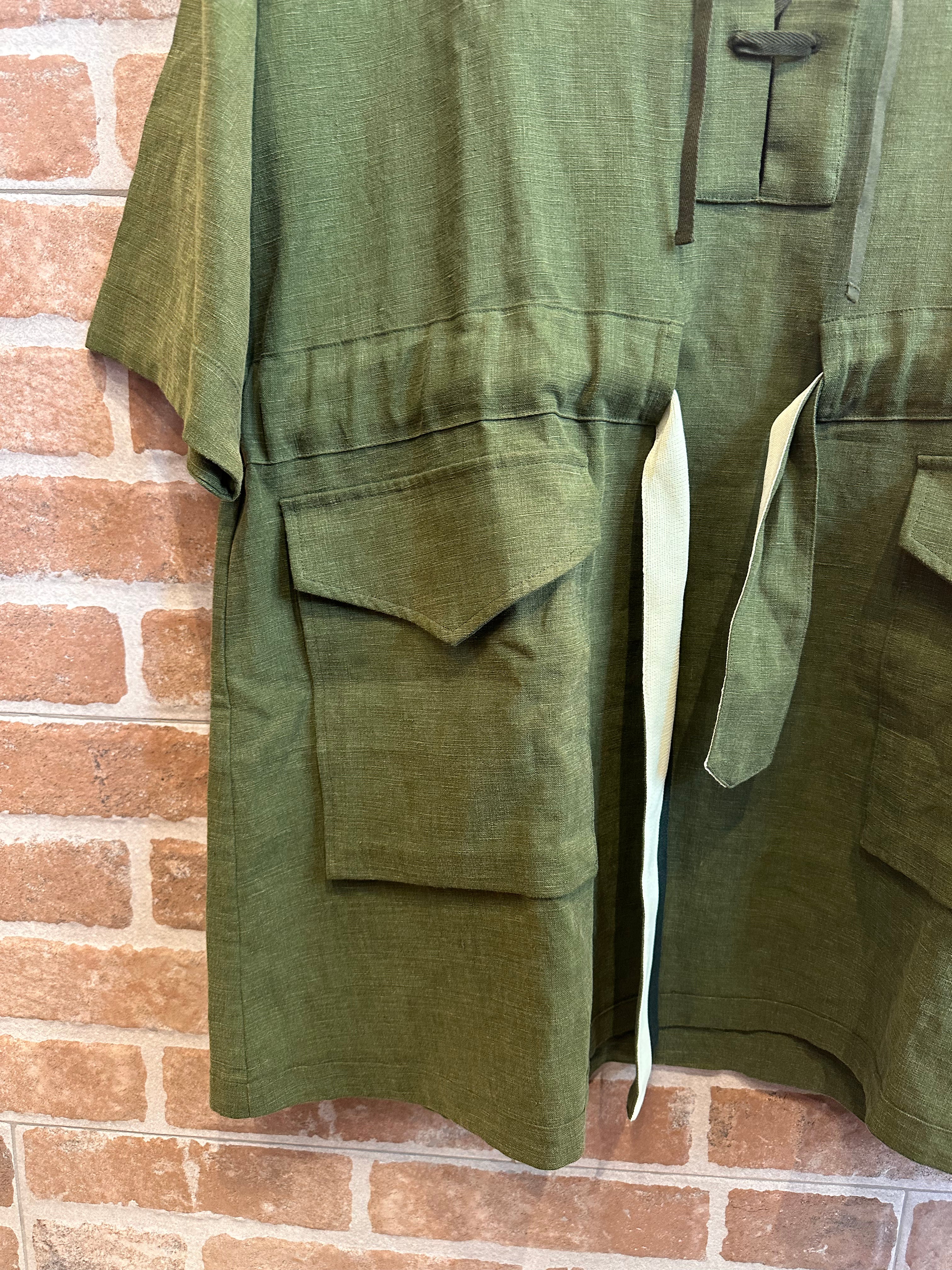 VESTITO VERDE MILITARE DA DONNA