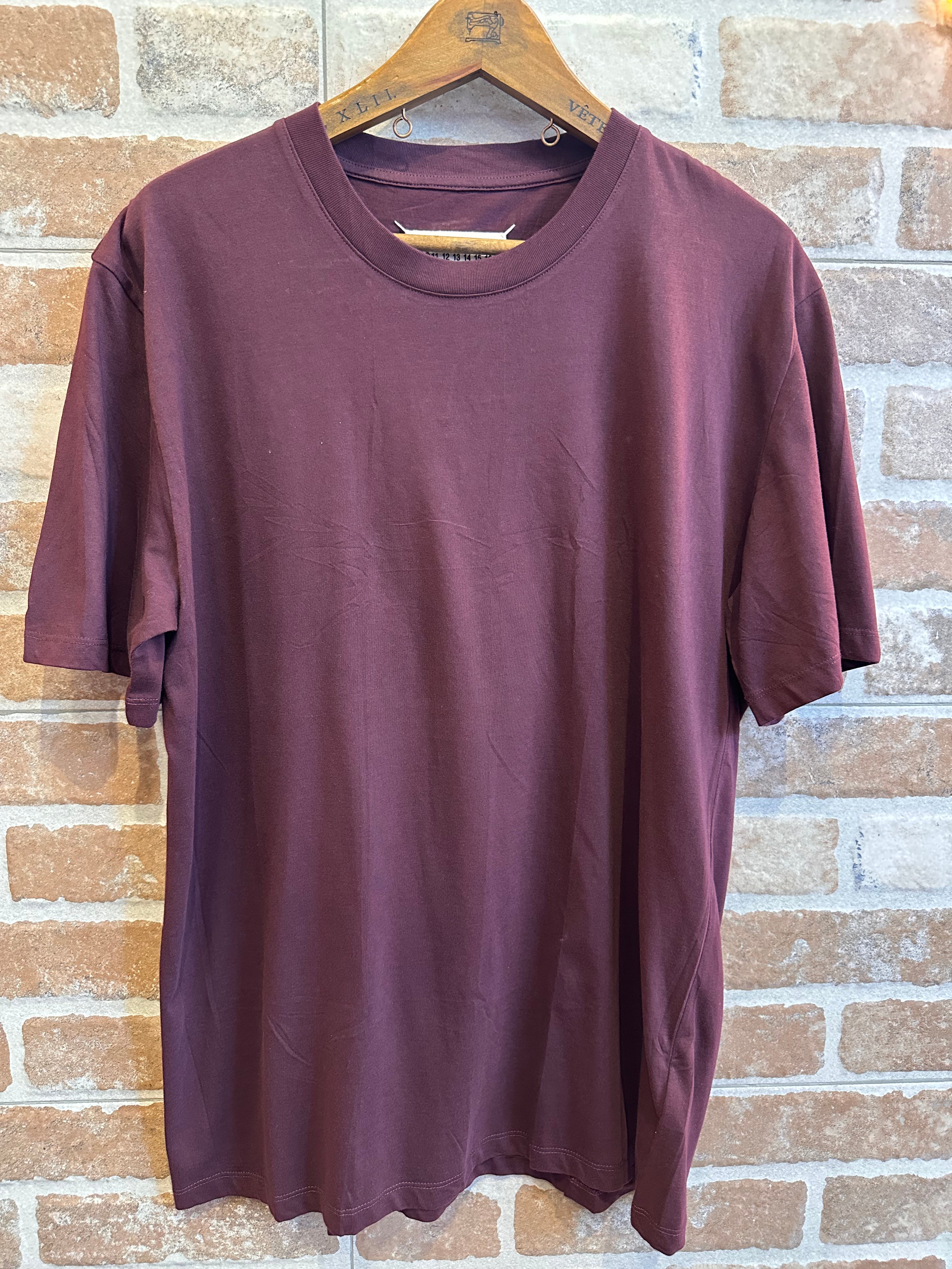 T-SHIRT BORDEAUX DA UOMO