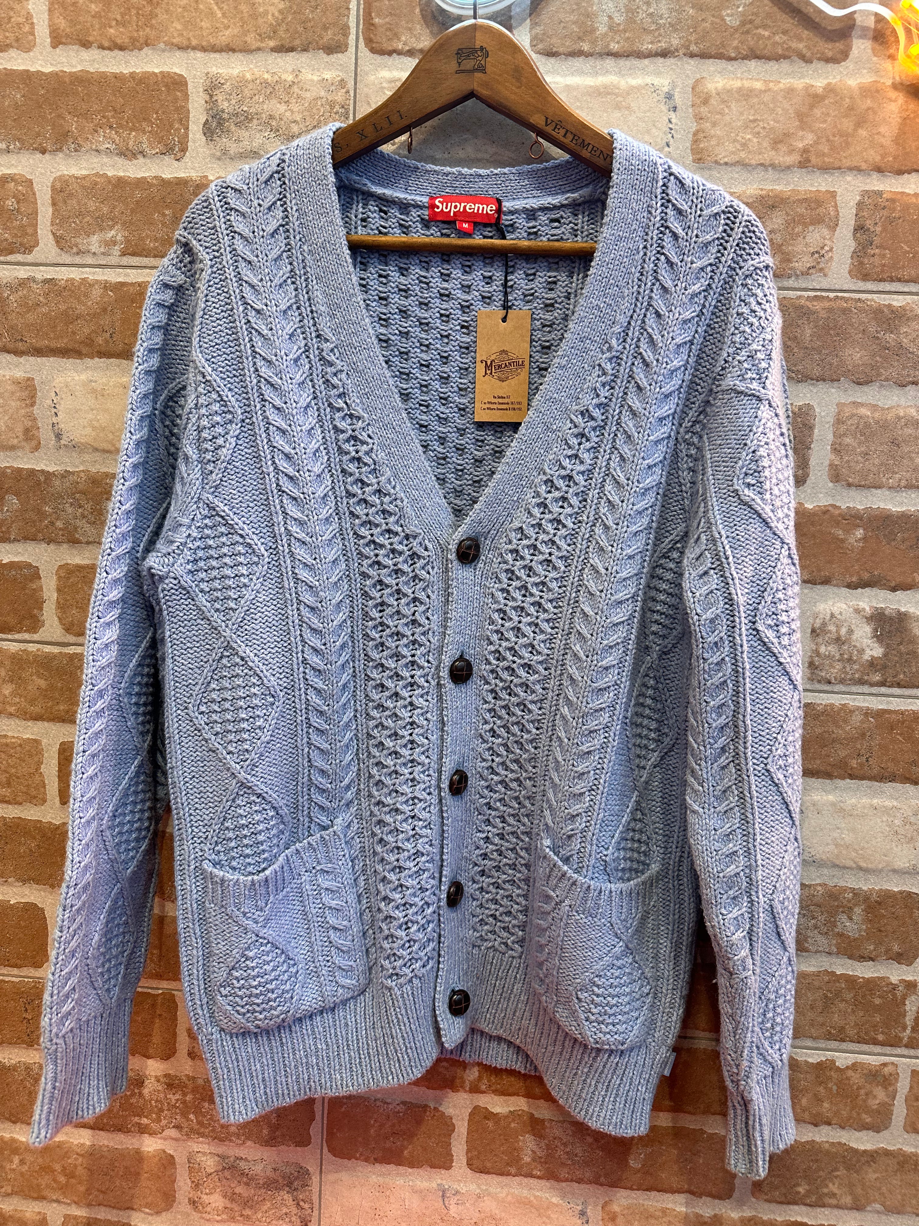 CARDIGAN AZZURRO DA UOMO