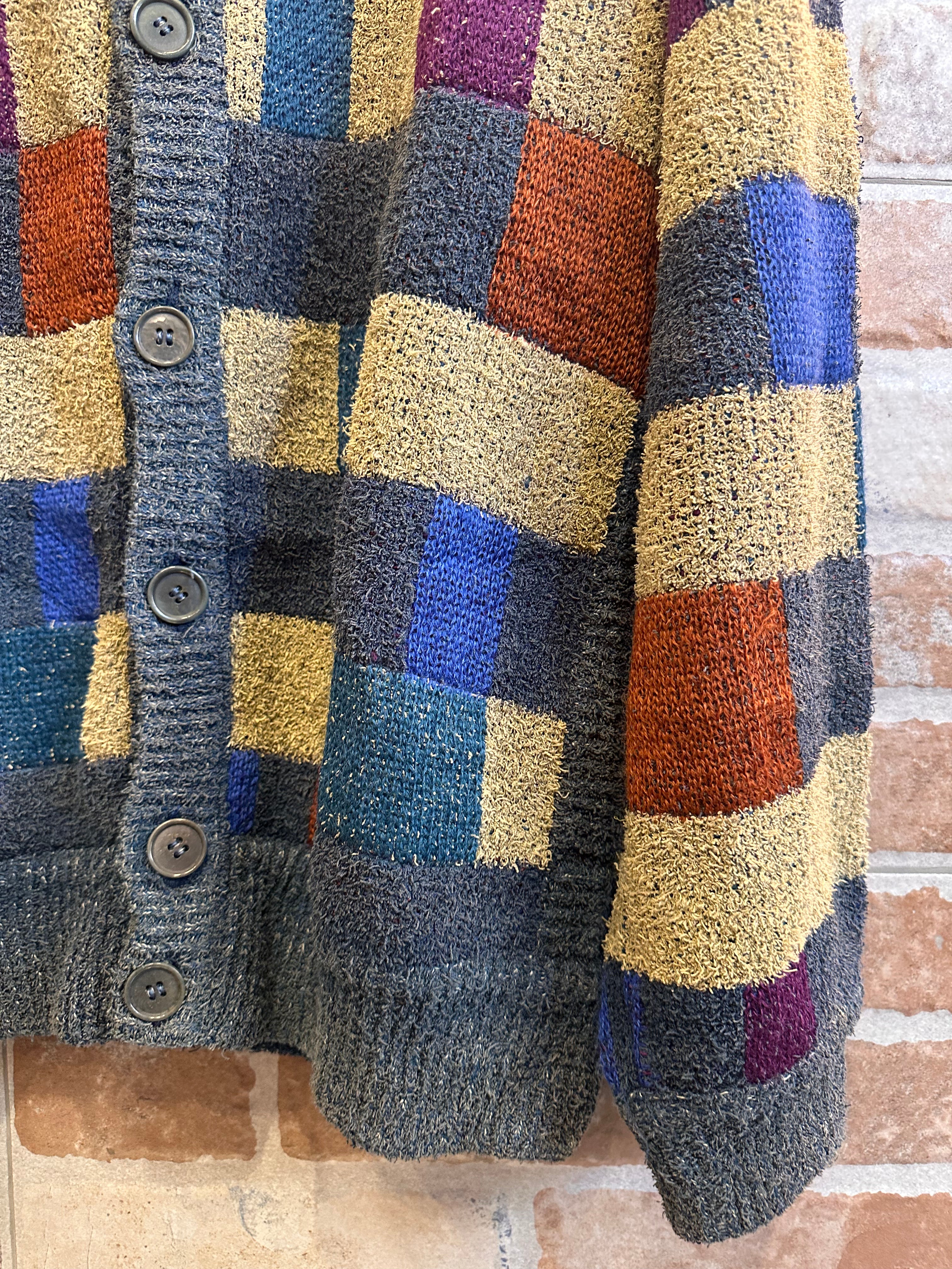 CARDIGAN MULTICOLOR TRAPUNTATO DA UOMO