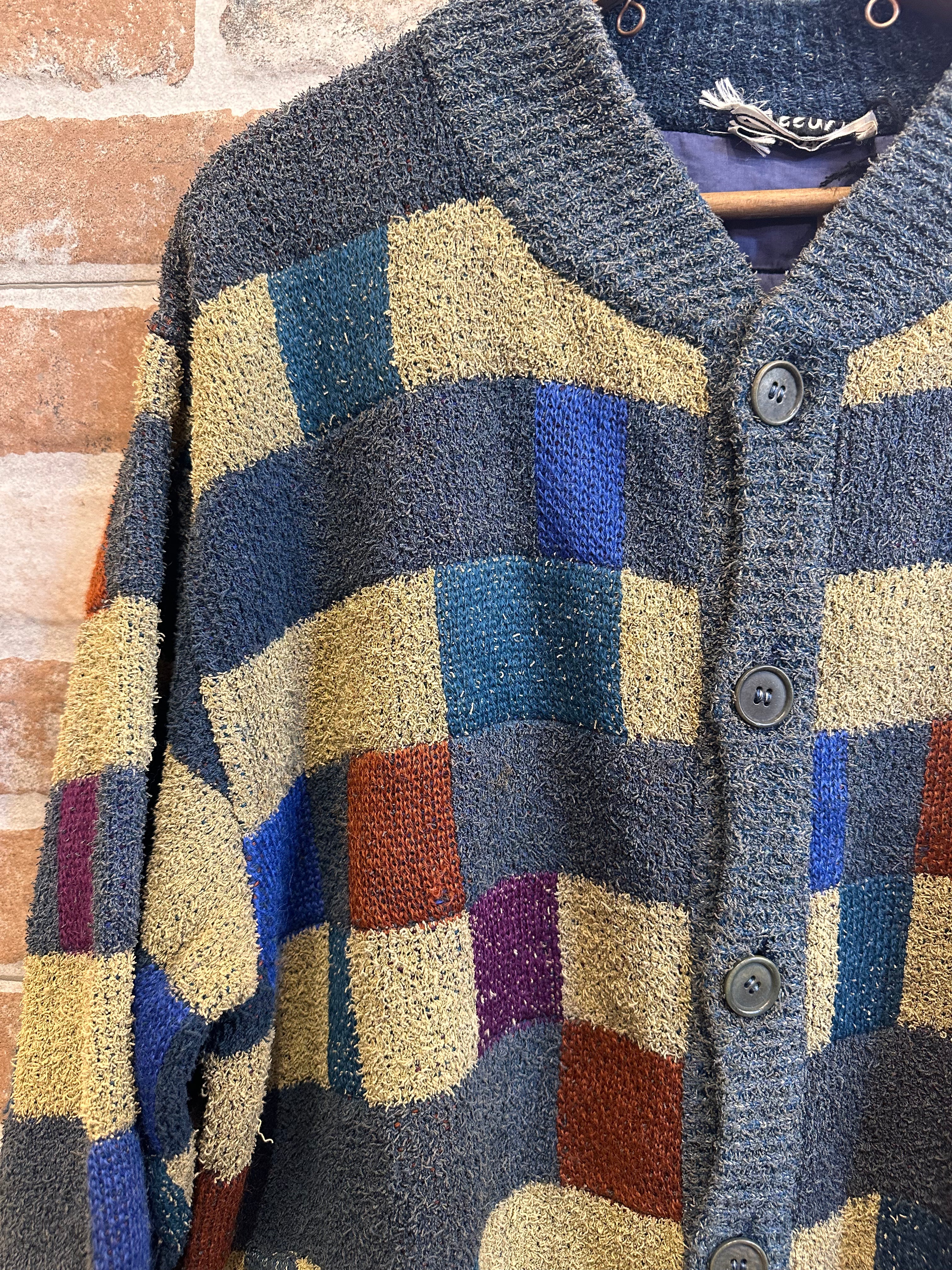 CARDIGAN MULTICOLOR TRAPUNTATO DA UOMO