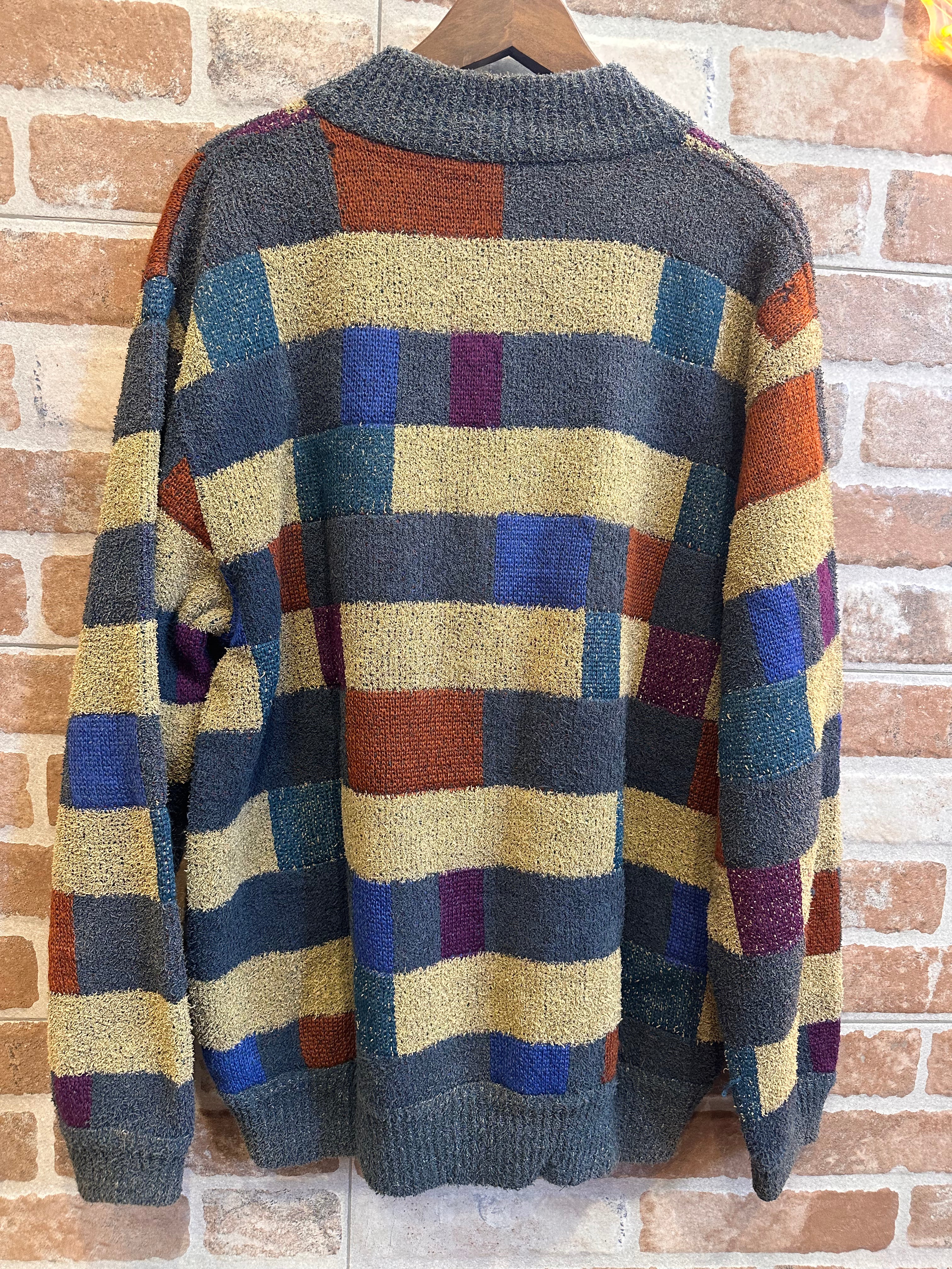 CARDIGAN MULTICOLOR TRAPUNTATO DA UOMO