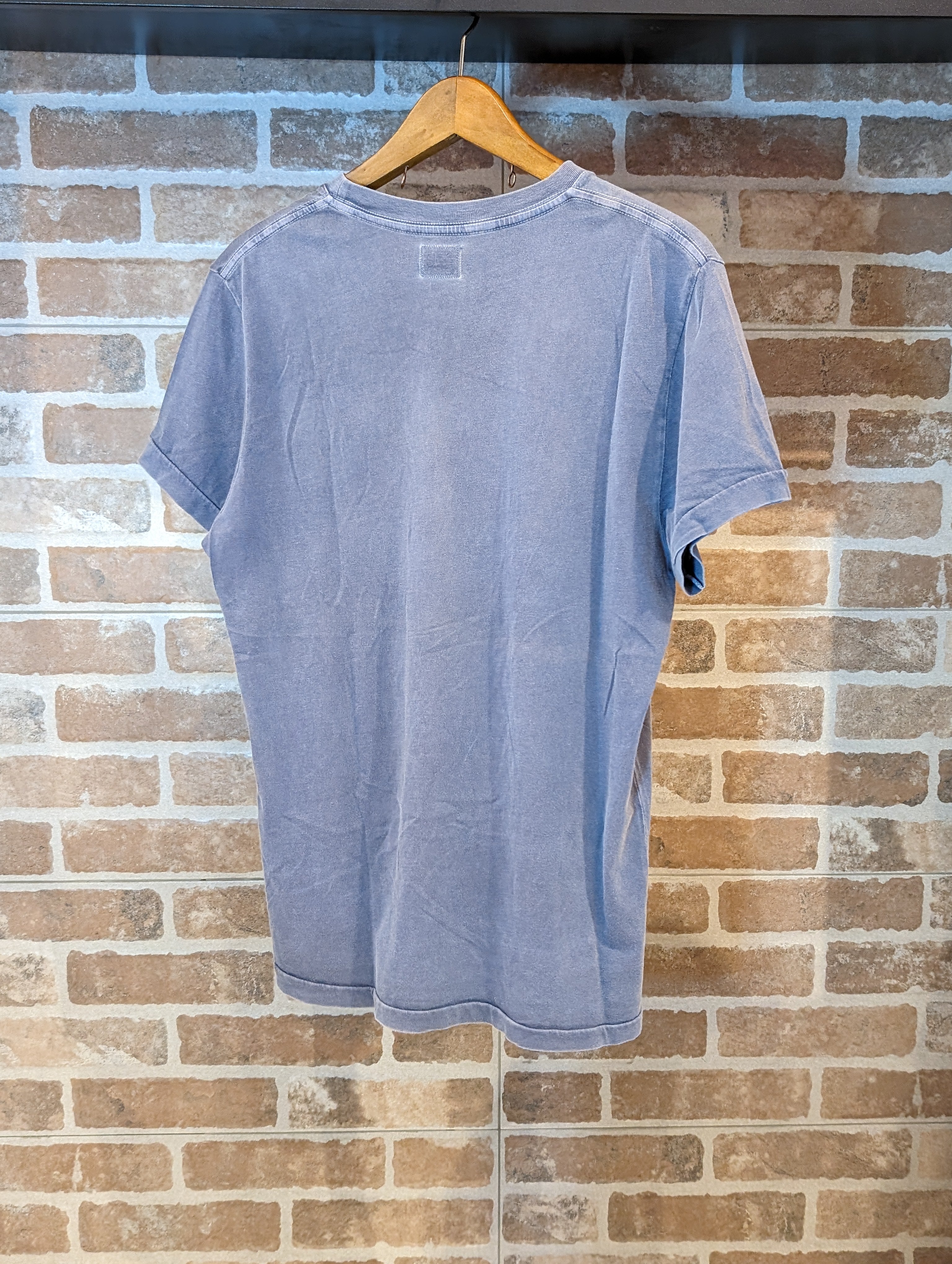 T-SHIRT BLU CON SCRITTA DA UOMO