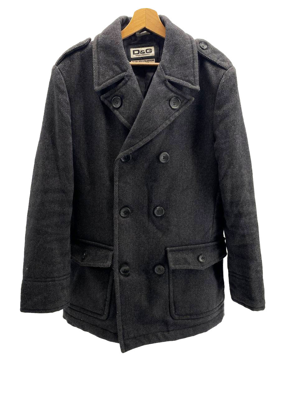 CAPPOTTO DOPPIO PETTO GRIGIO DA UOMO