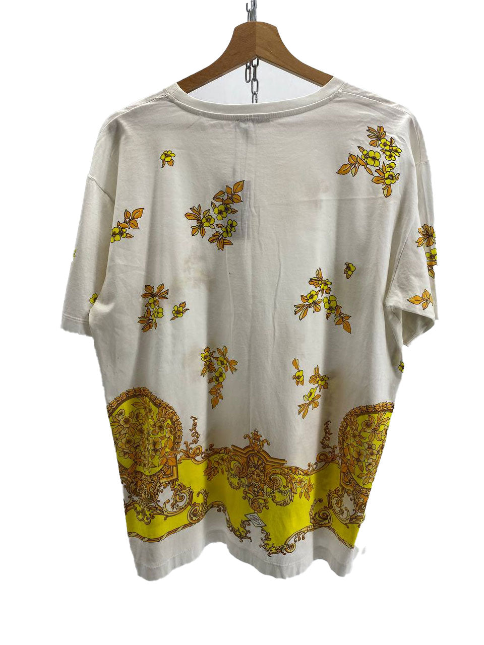 T-SHIRT CON FIORI GIALLI E ARANCIONI DA DONNA