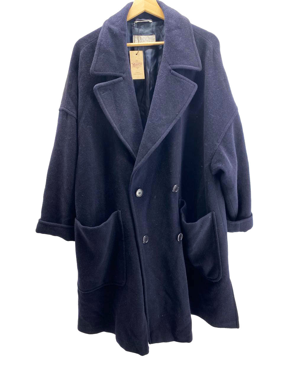 CAPPOTTO DOPPIOPETTO BLU DA DONNA