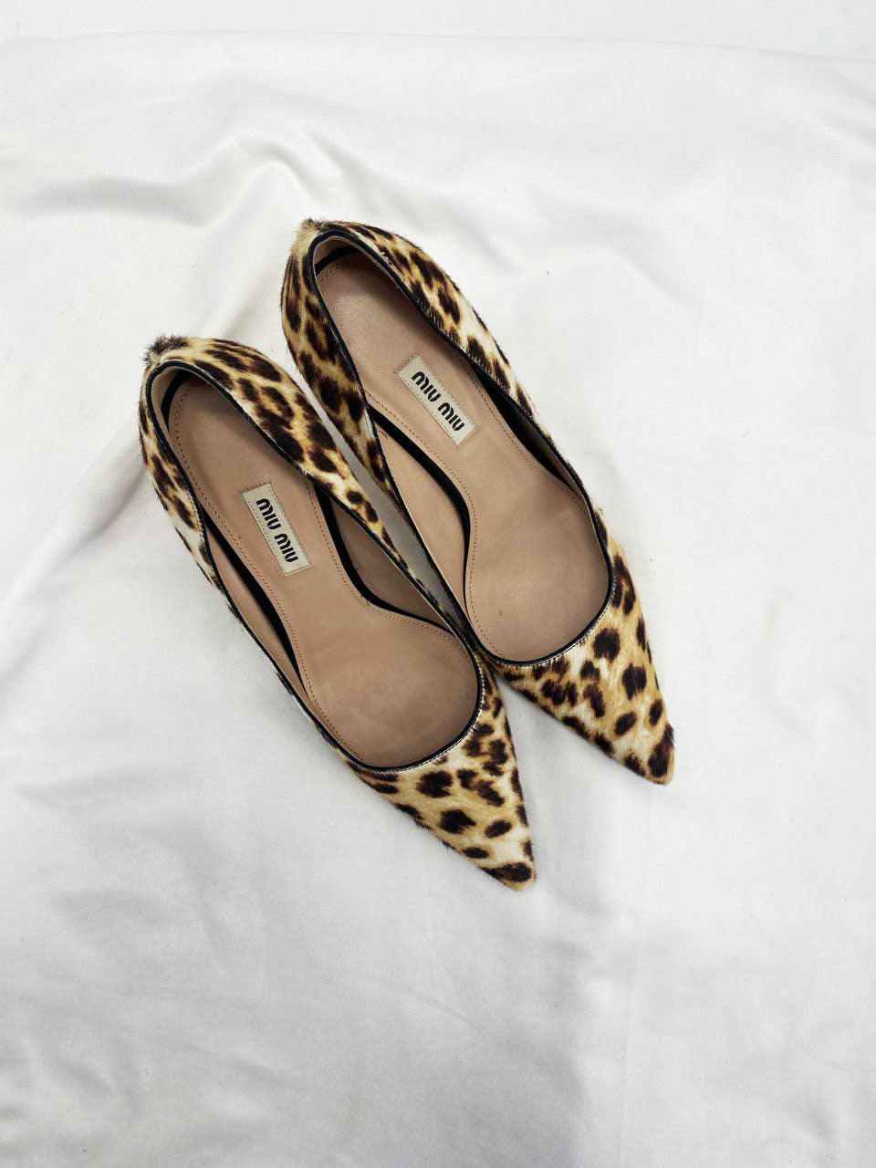 Scarpe con sales tacco leopardate