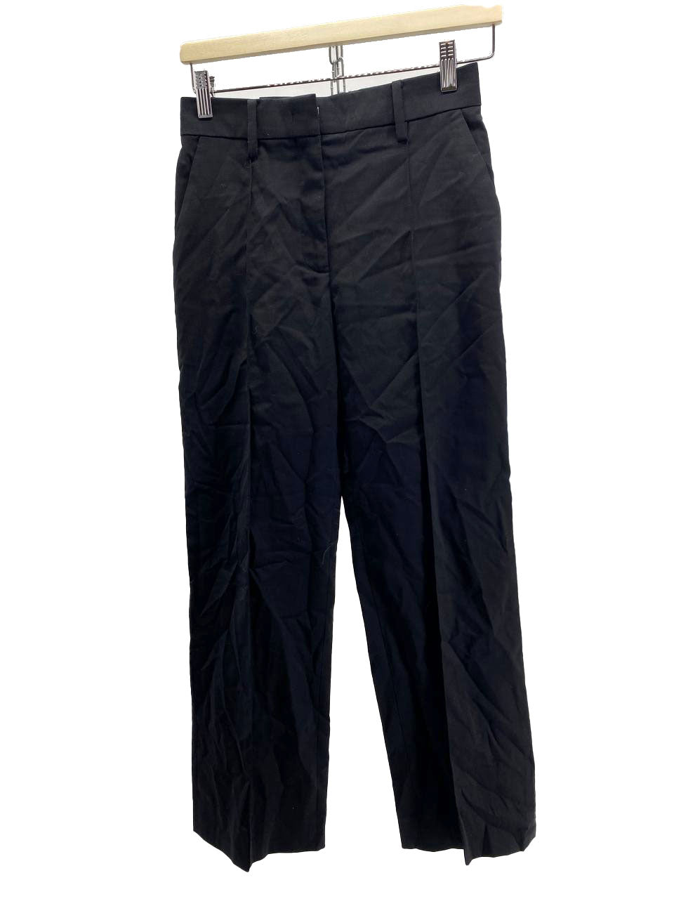 PANTALONE NERO CON PINCES DA DONNA