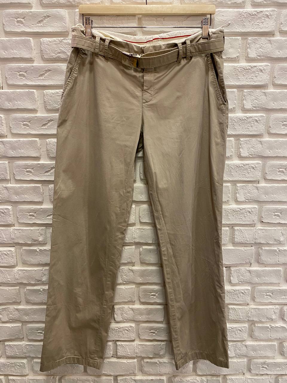 PANTALONE CON CINTURA BEIGE DA UOMO