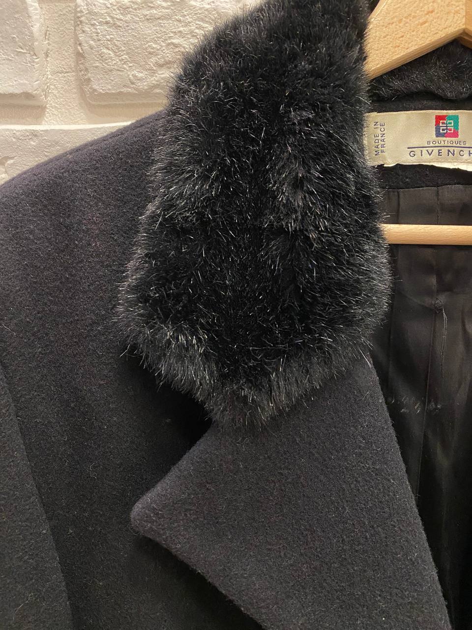 CAPPOTTO NERO CON PELLICCIA DA DONNA