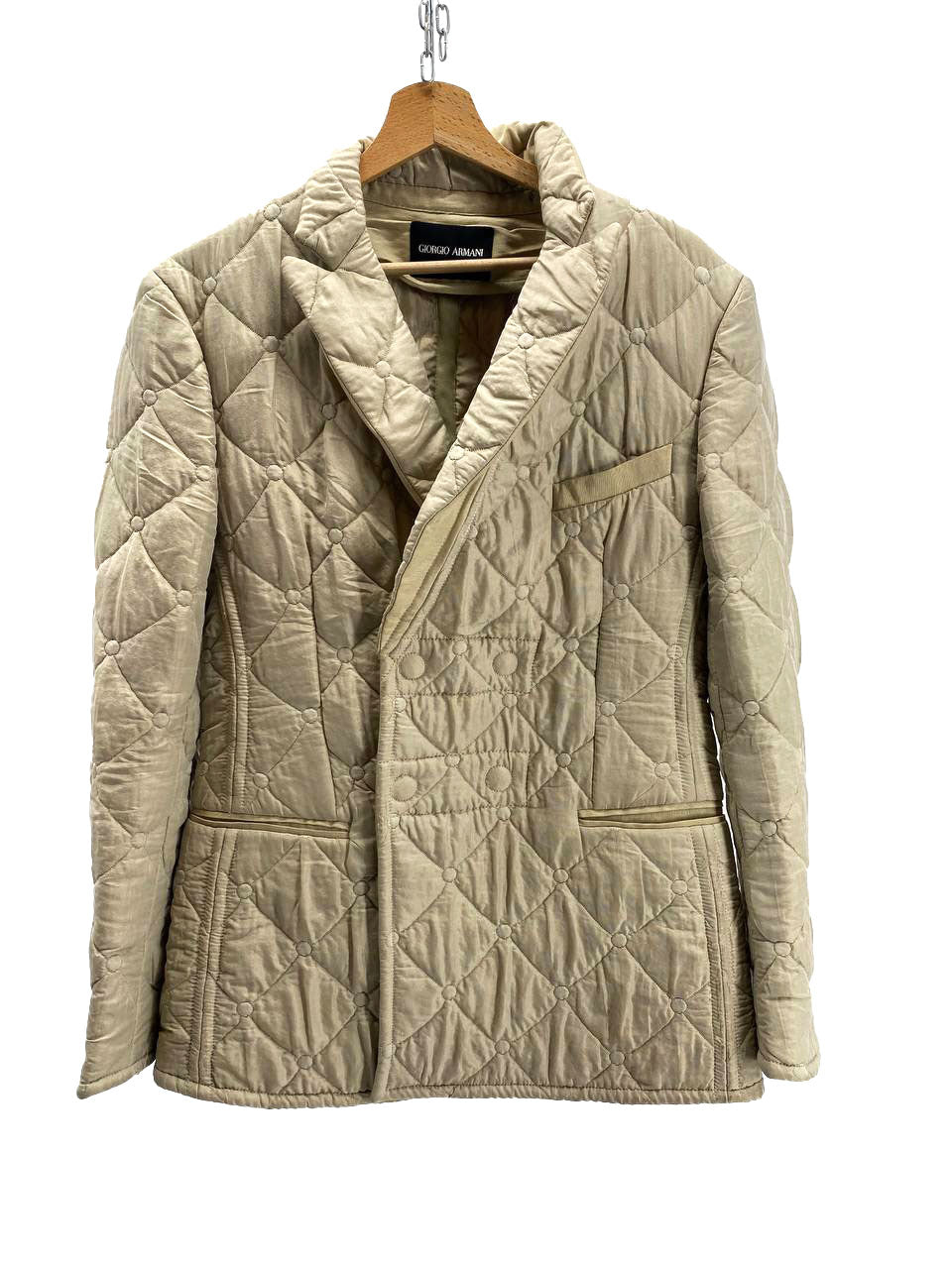 PIUMINO TRAPUNTATO BEIGE DA DONNA