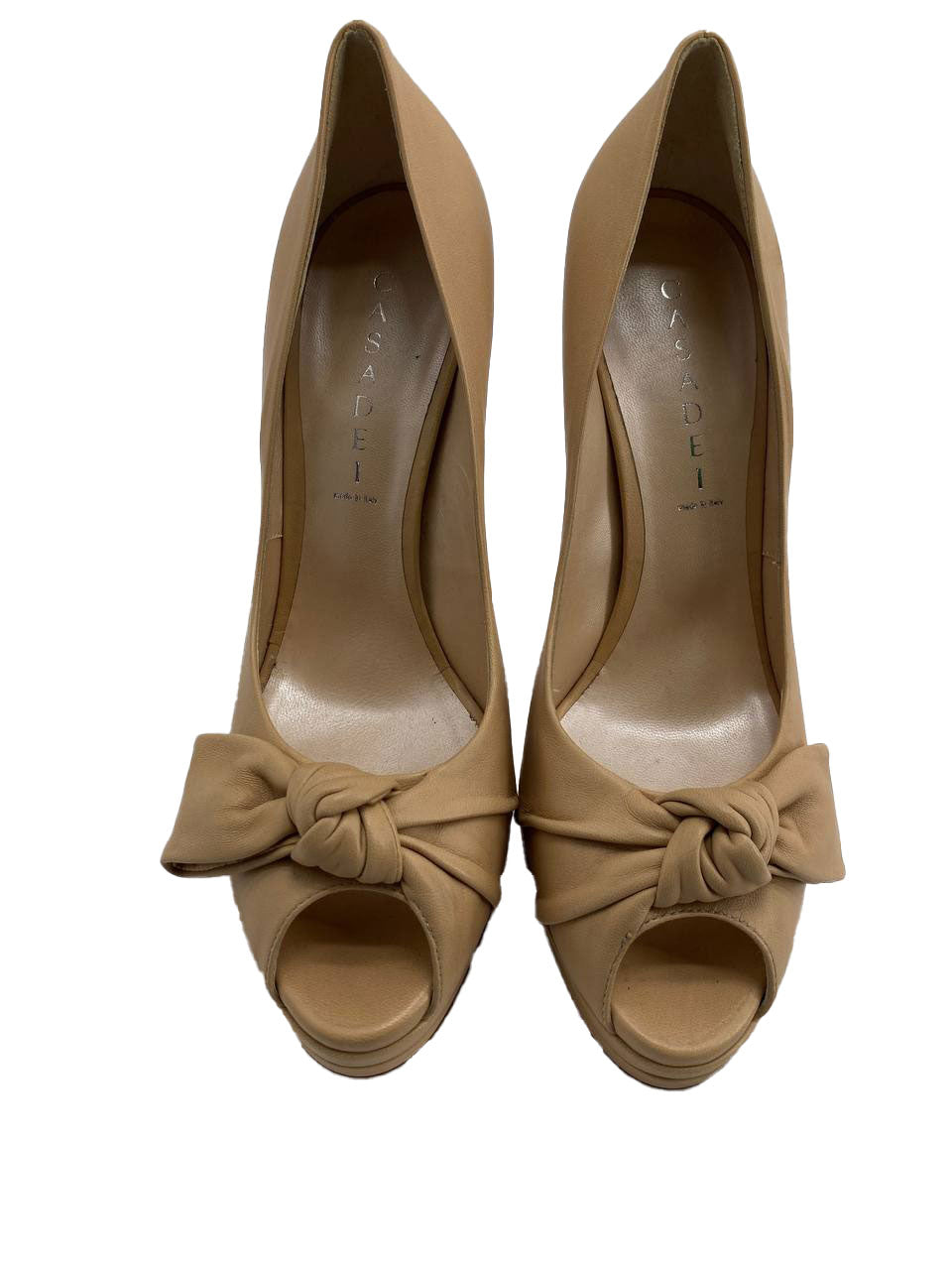 SCARPE BEIGE CON FIOCCO  DA DONNA