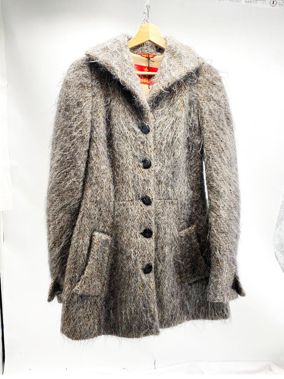 CAPPOTTO IN LANA E MOHAIR DA DONNA