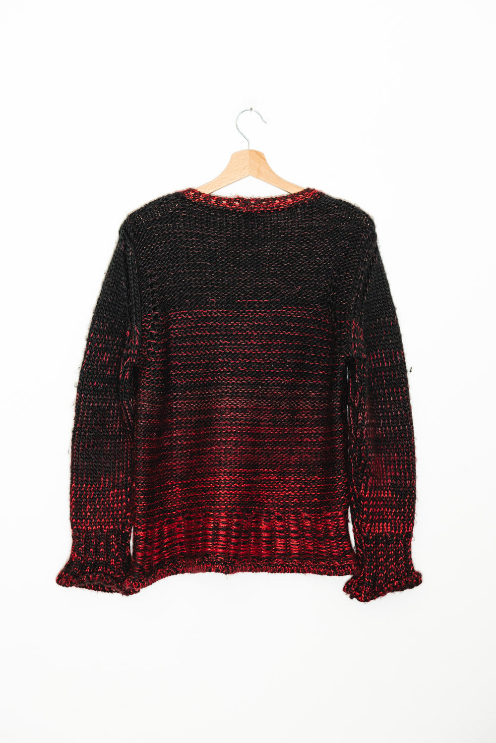 CARDIGAN NERO E ROSSO DA DONNA