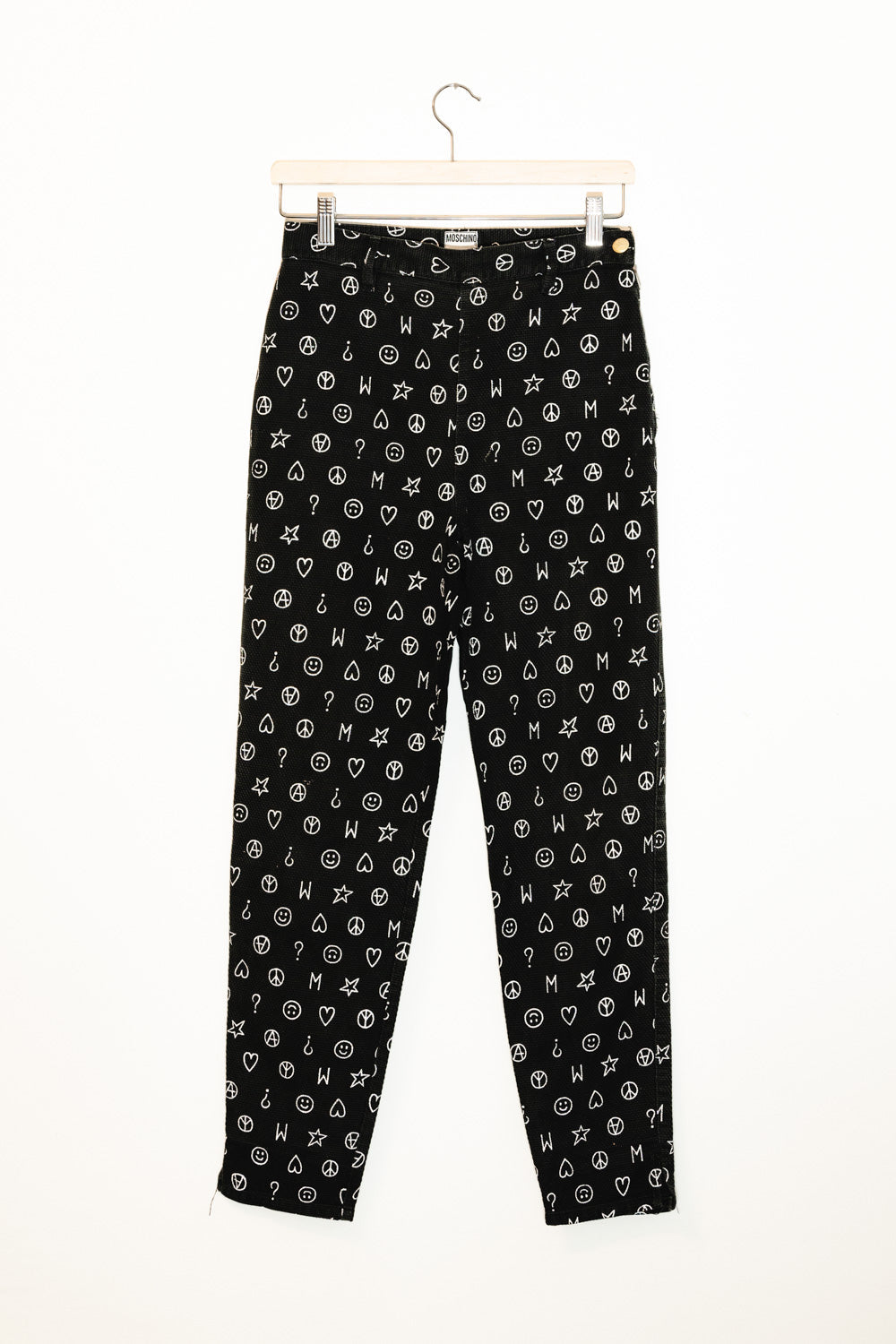 PANTALONI NERI PEACE & LOVE DA DONNA